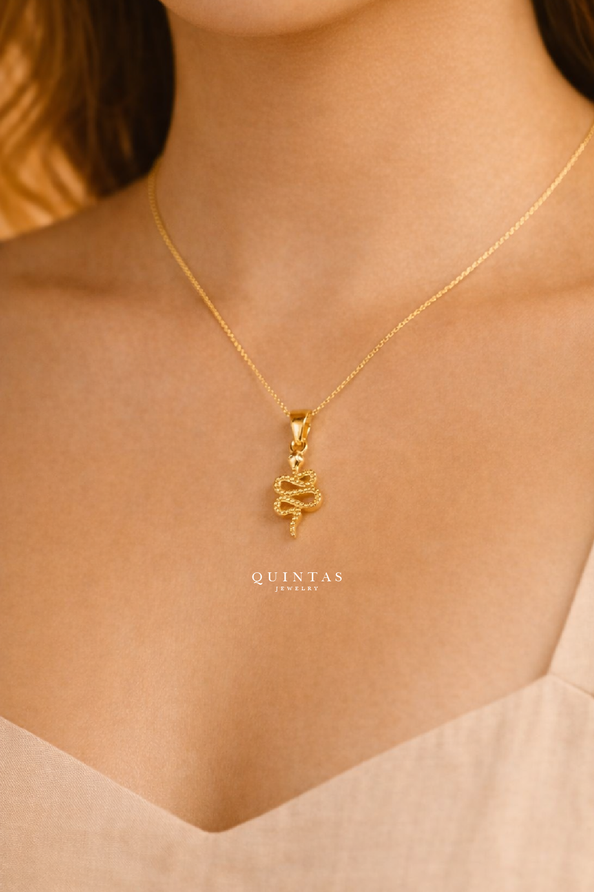 snake chain dodecagram necklace