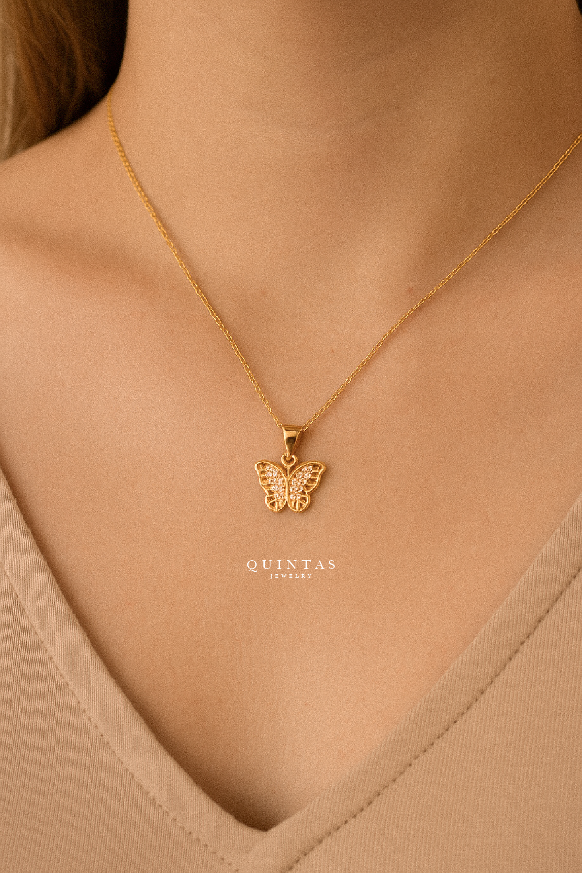 Aurora Butterfly Necklace
