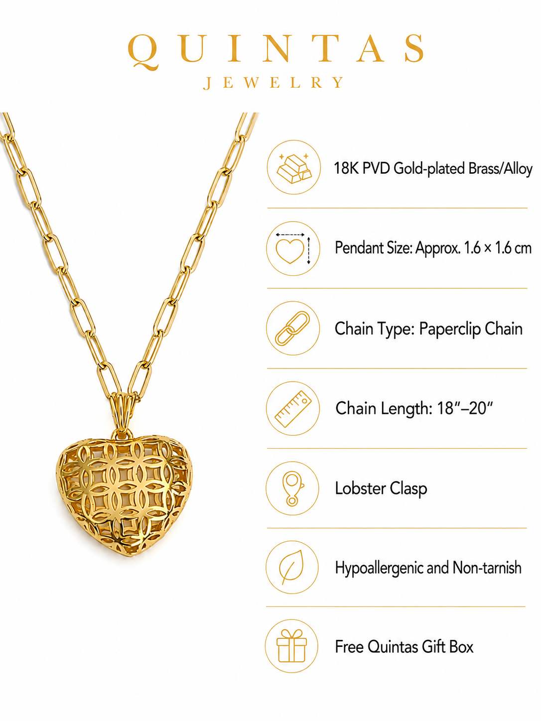 Woven Heart Necklace