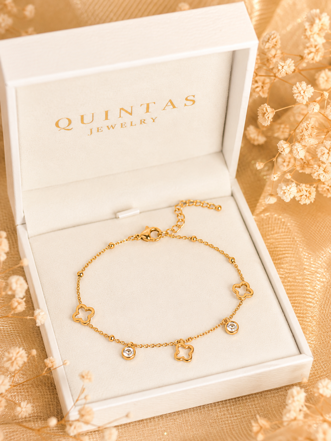 Lucky Clover Charm Bracelet