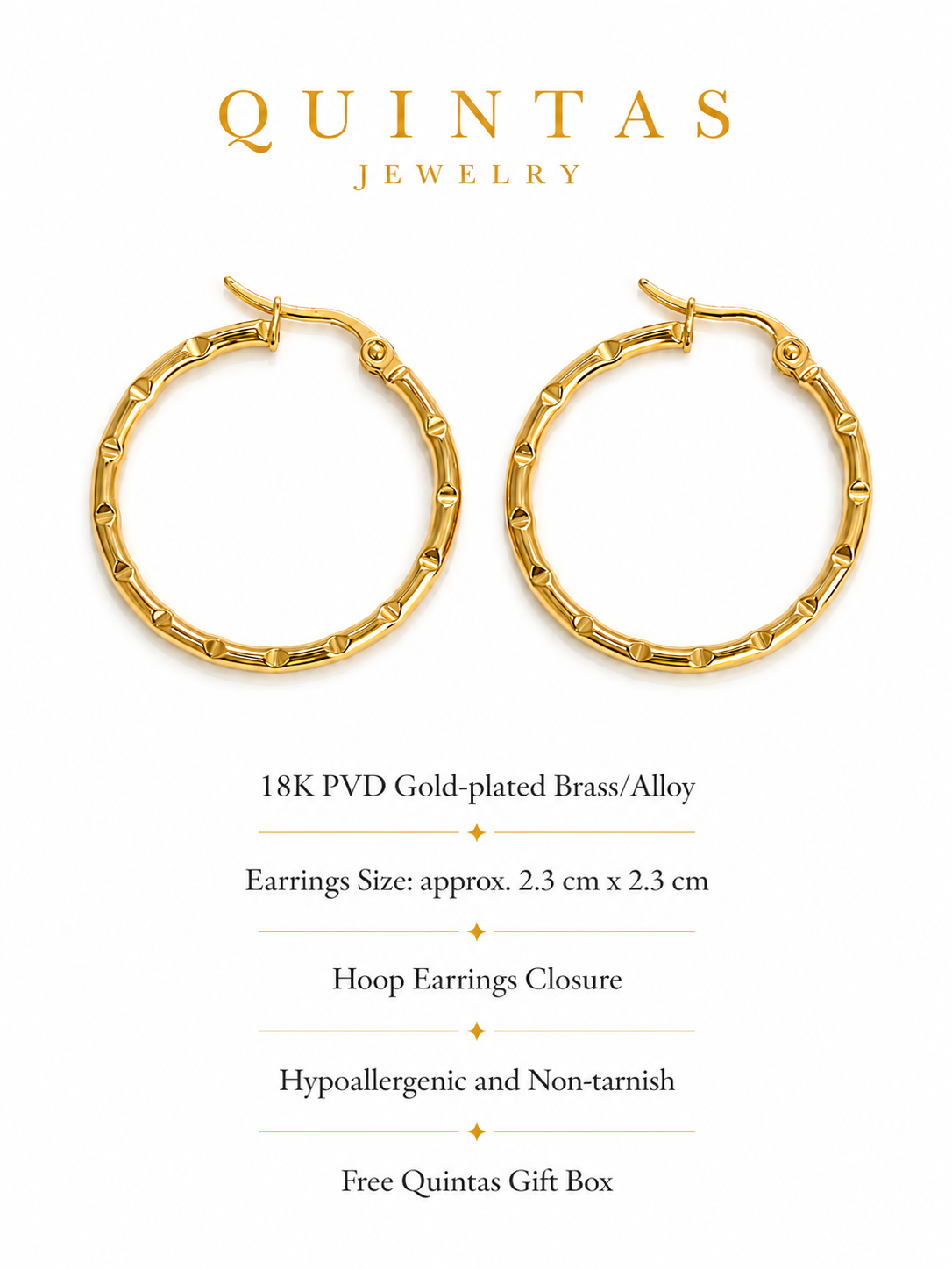 Bamboo Hoop Earrings