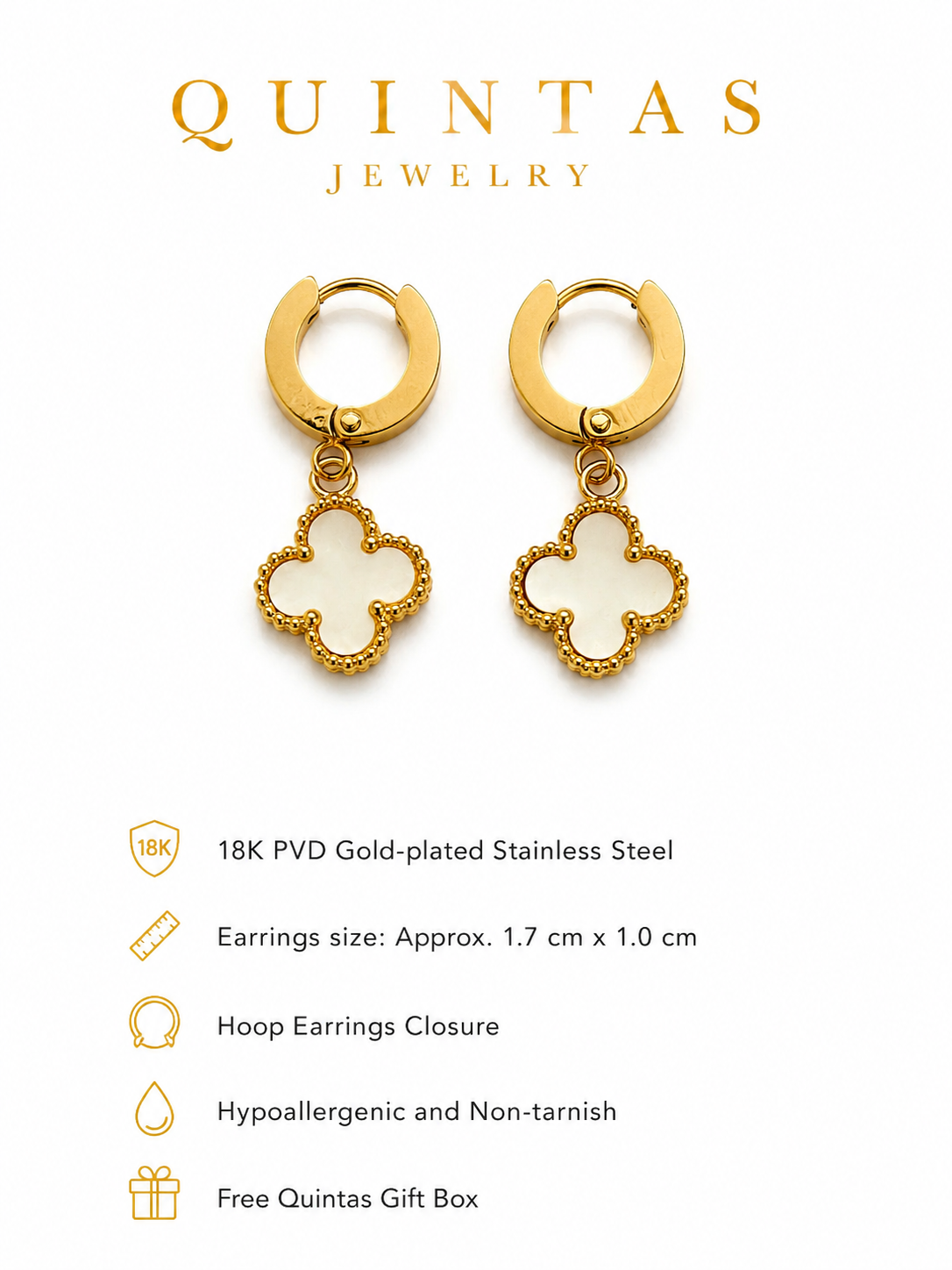 Clover Hoop Earrings