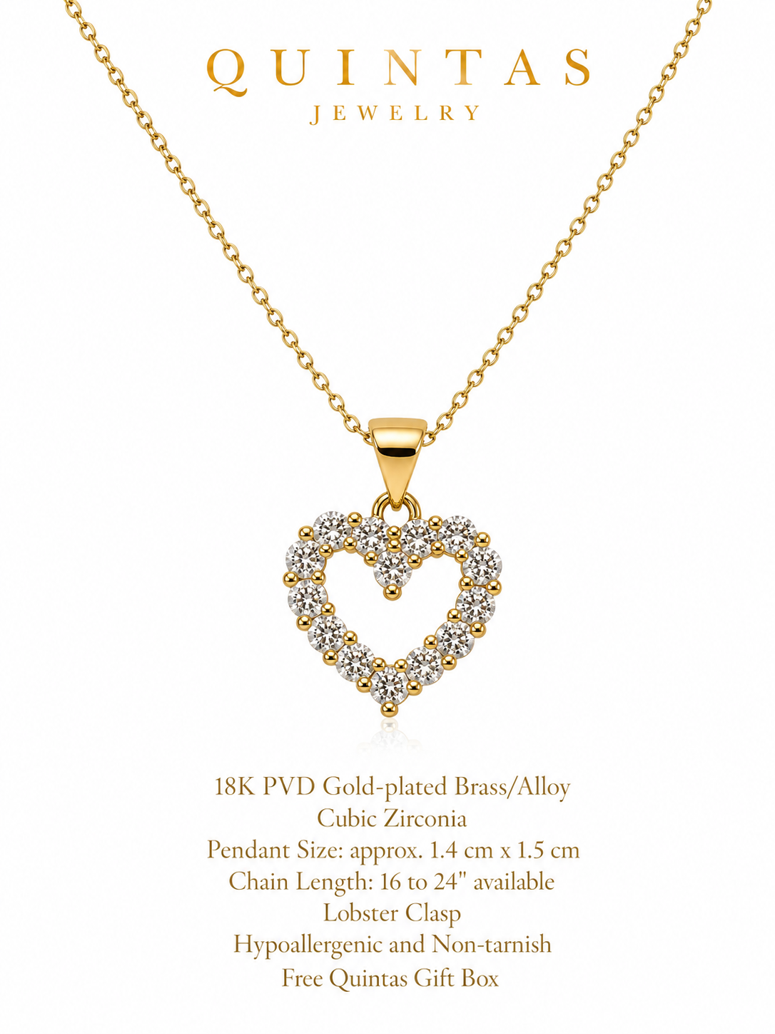 Iced Heart Necklace