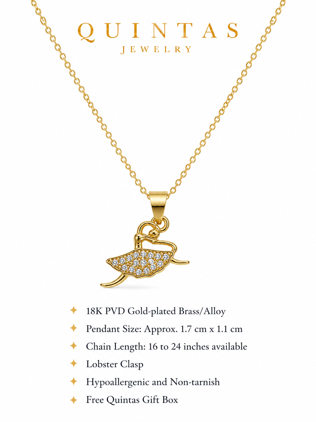 Ice Skate Necklace