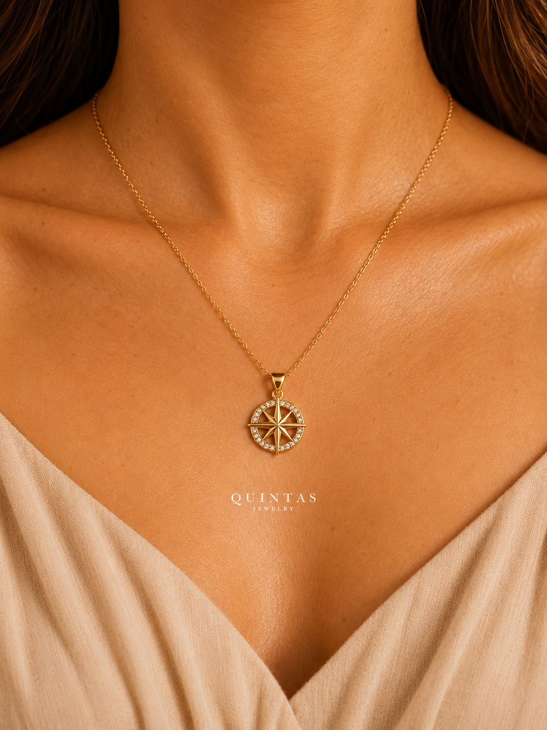 Astra Compass Necklace