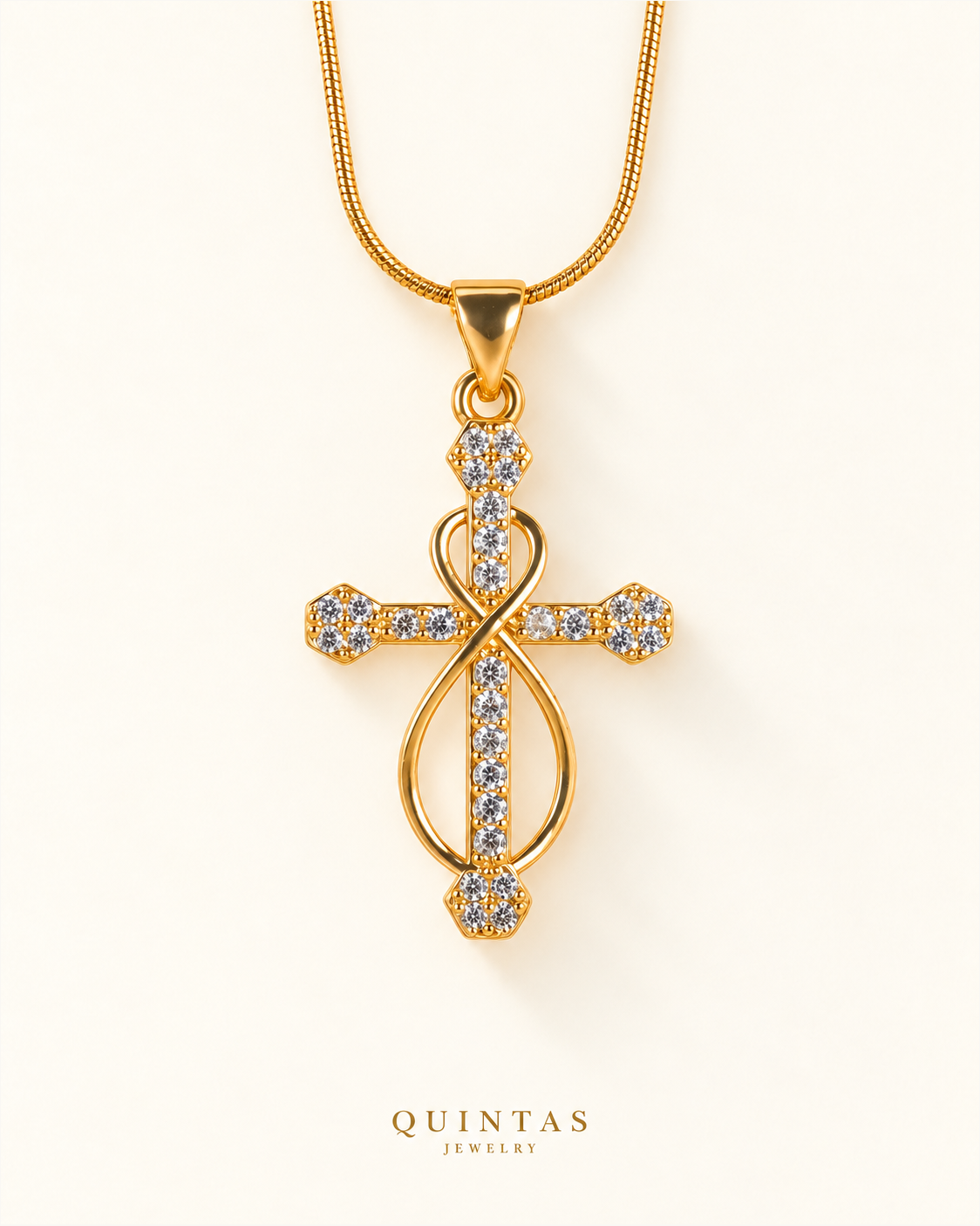 Infinity Faith Cross Necklace