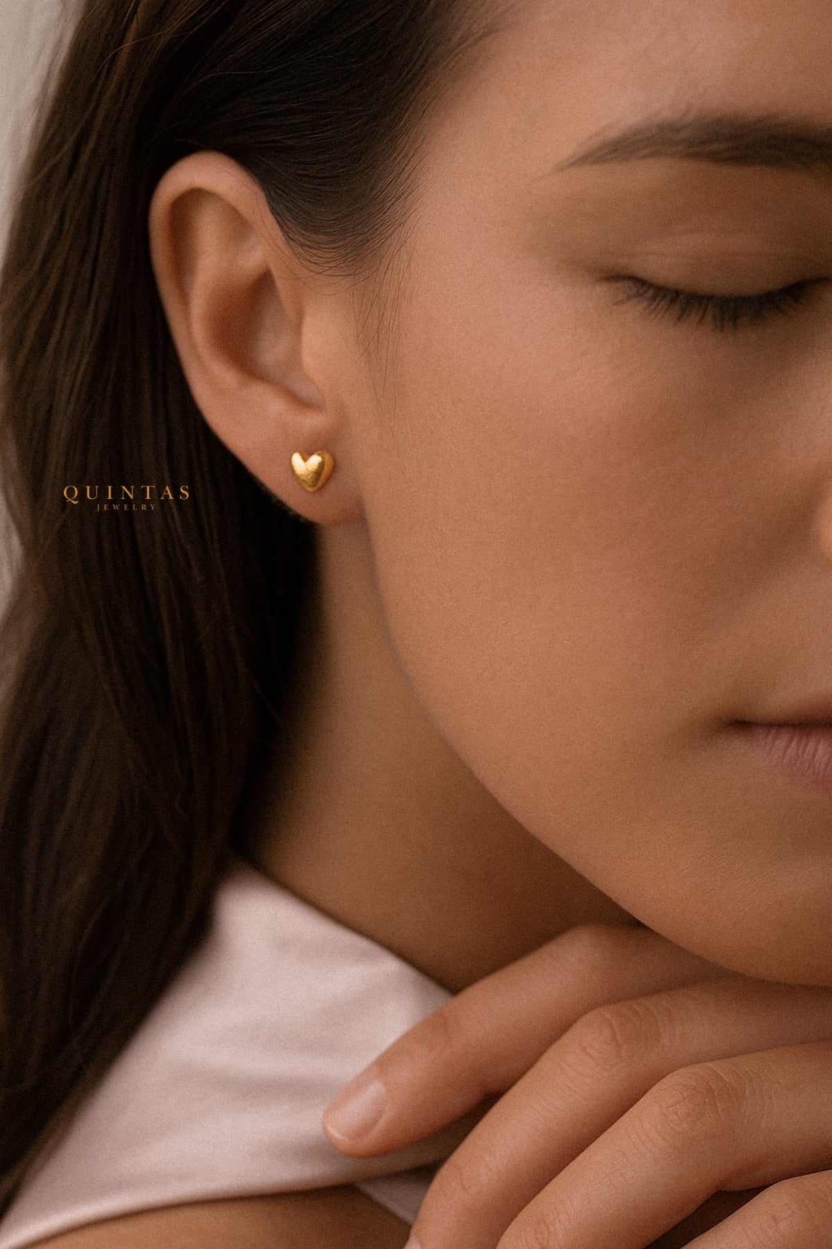 Classic Heart Stud Earrings