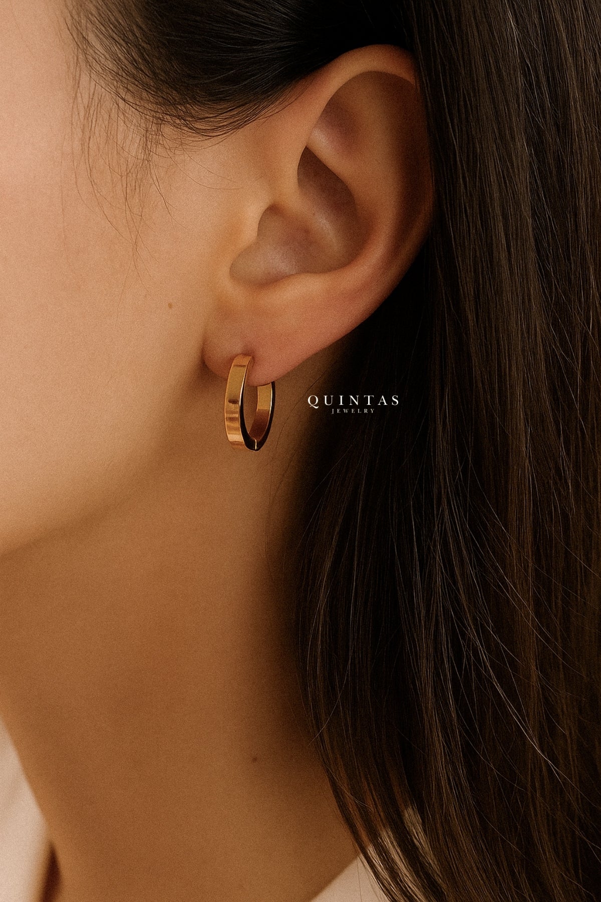 Arabella Golden Hoop Earrings