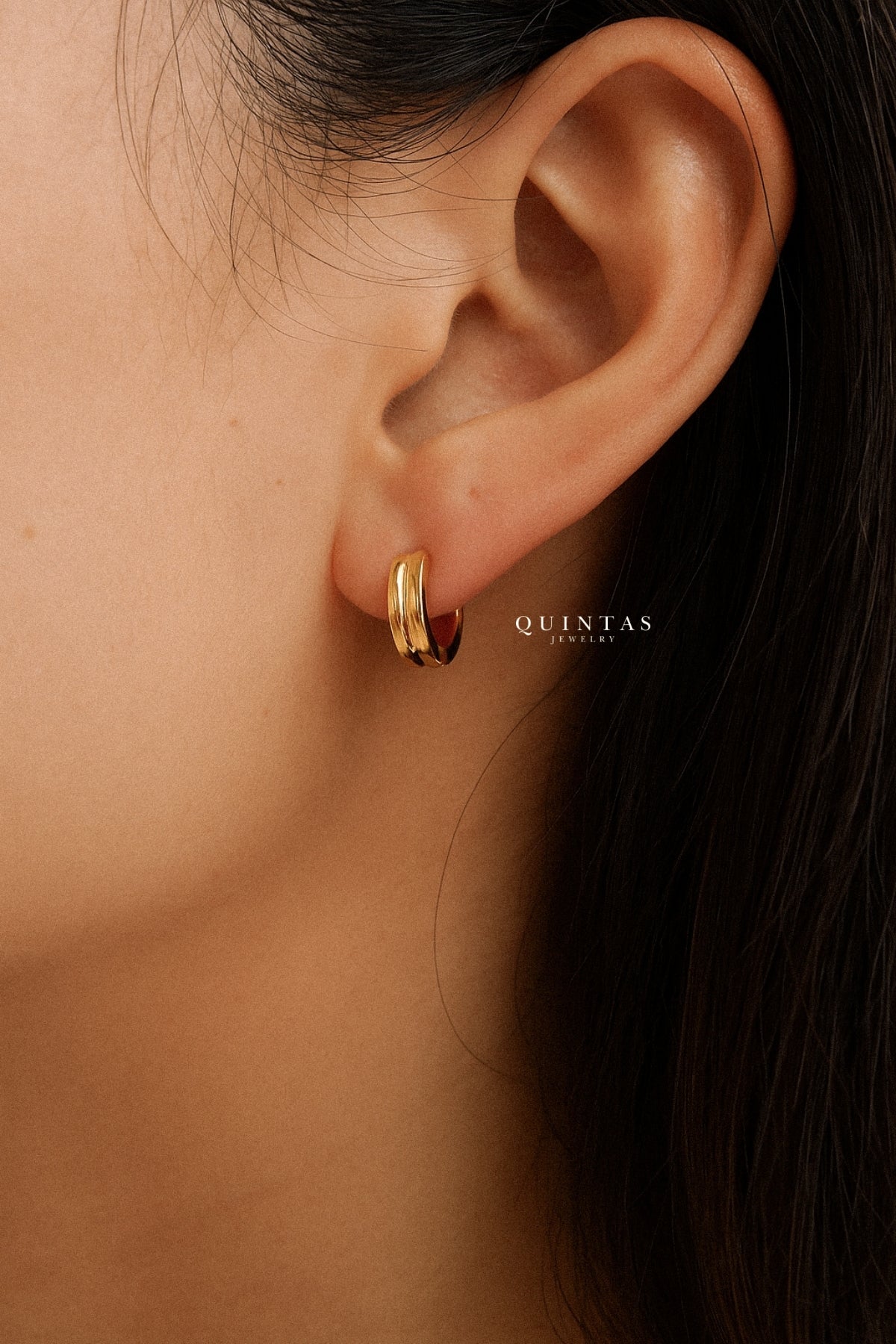 Camille Double Hoop Earrings