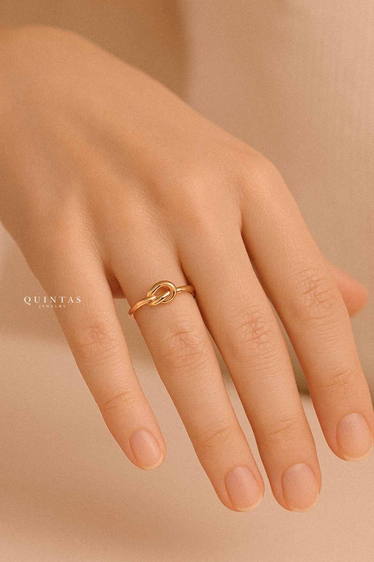 Promise Knot Ring by QUINTAS (Adjustable)
