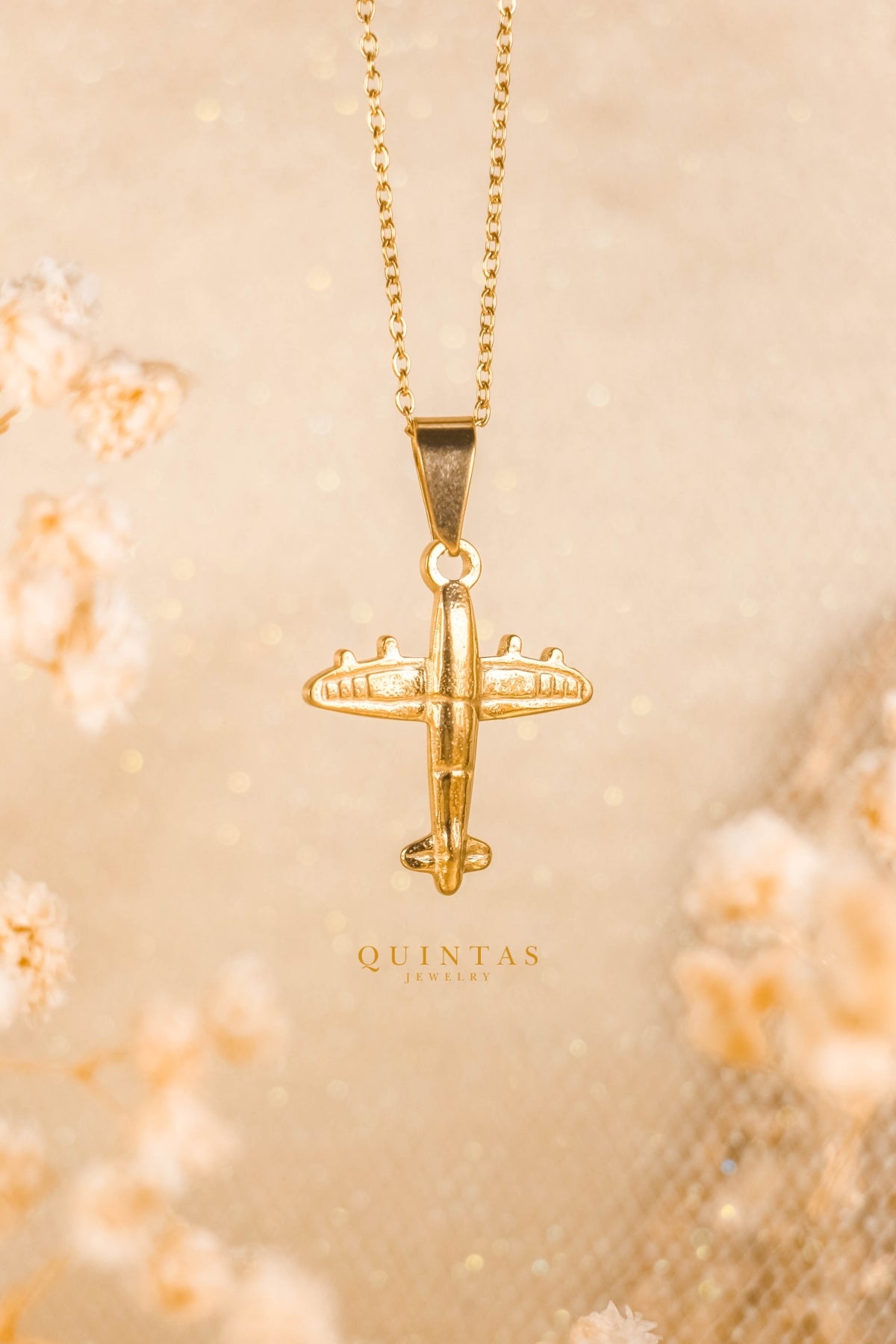 Air Force Plane Necklace