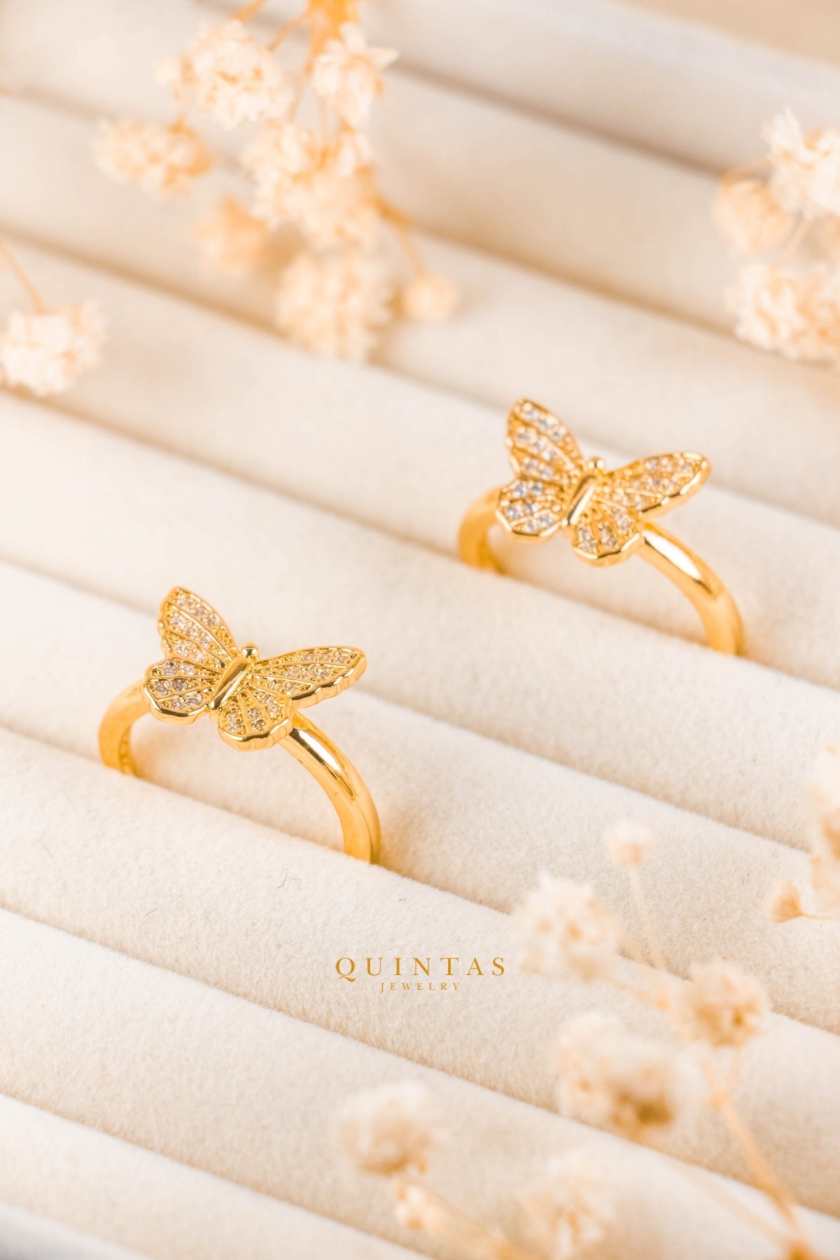 Caroline Butterfly Ring (Adjustable)