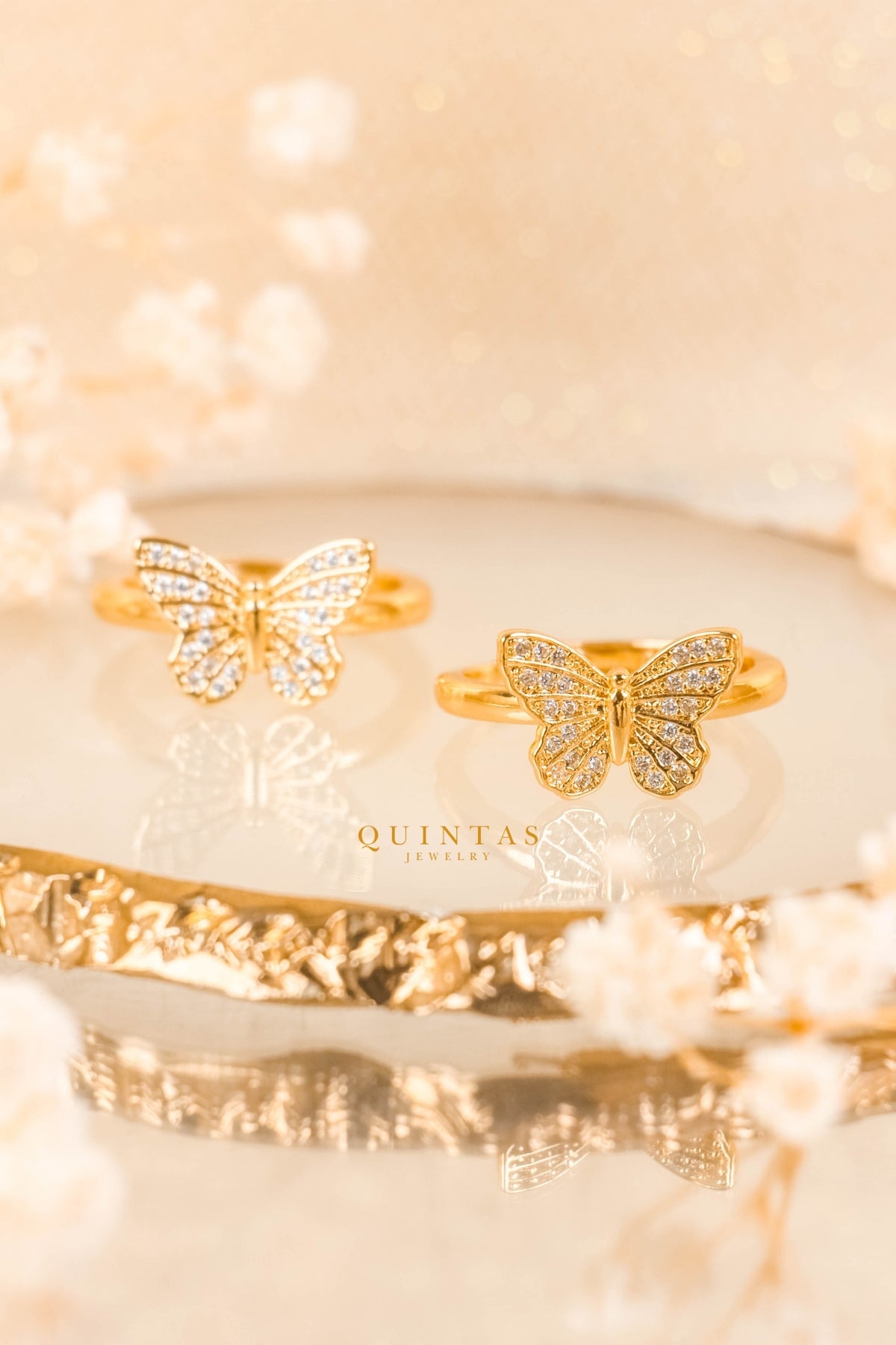 Caroline Butterfly Ring (Adjustable)