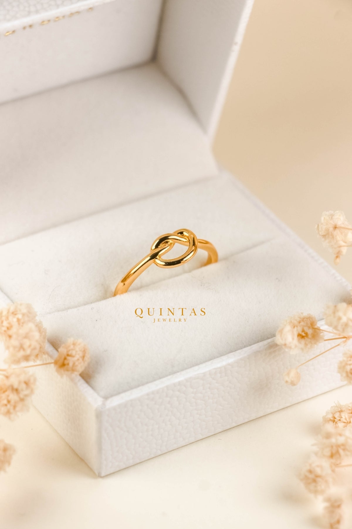 Promise Knot Ring by QUINTAS (Adjustable)