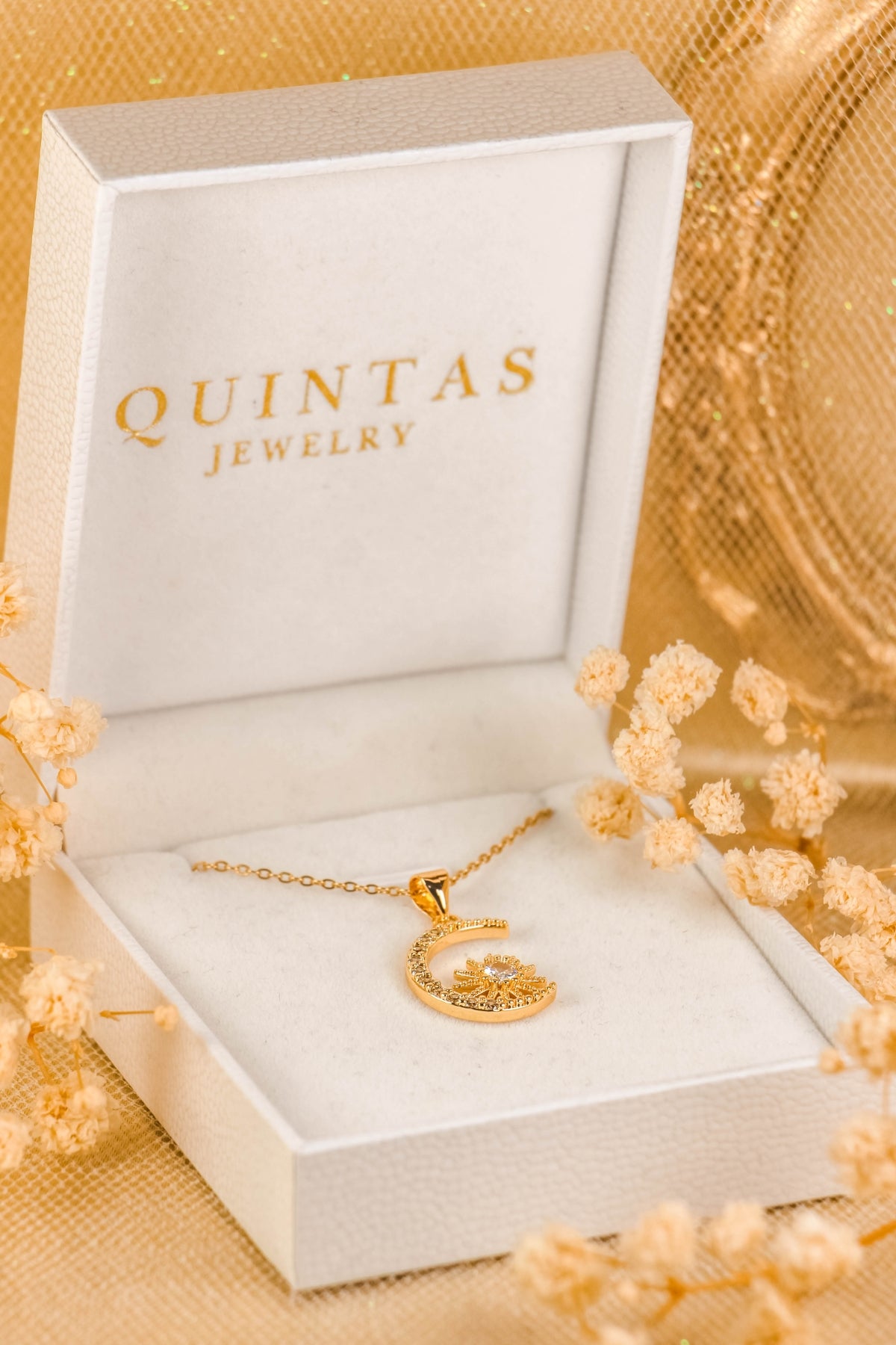 Aurelia Moon And Star Necklace