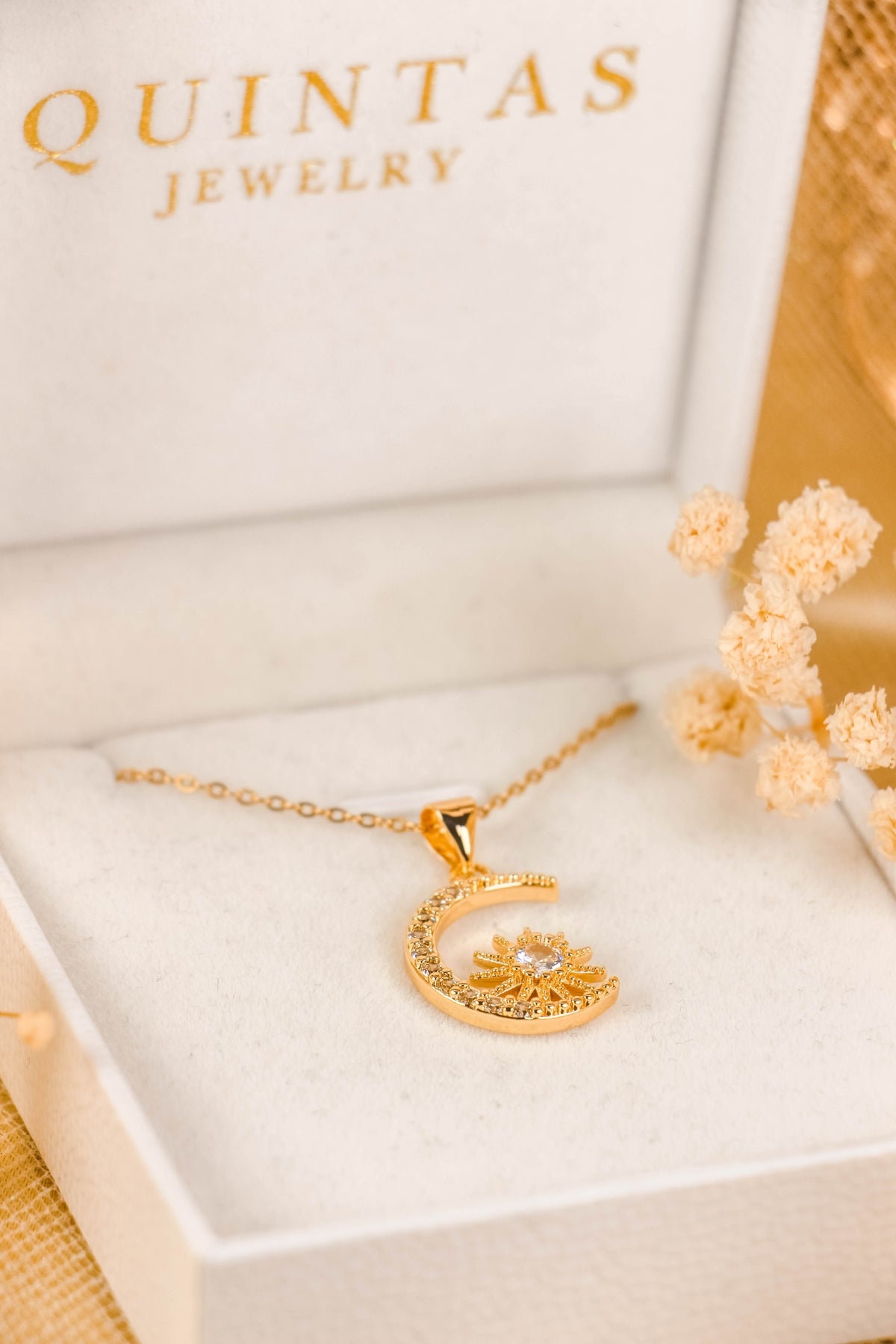Aurelia Moon And Star Necklace