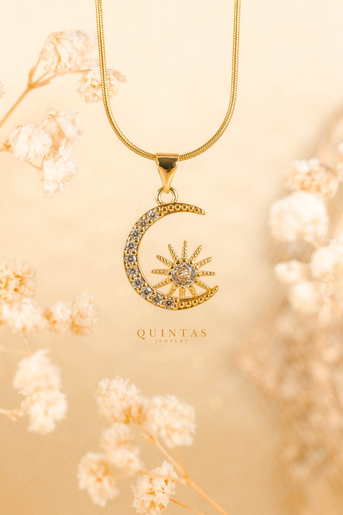 Aurelia Moon And Star Necklace
