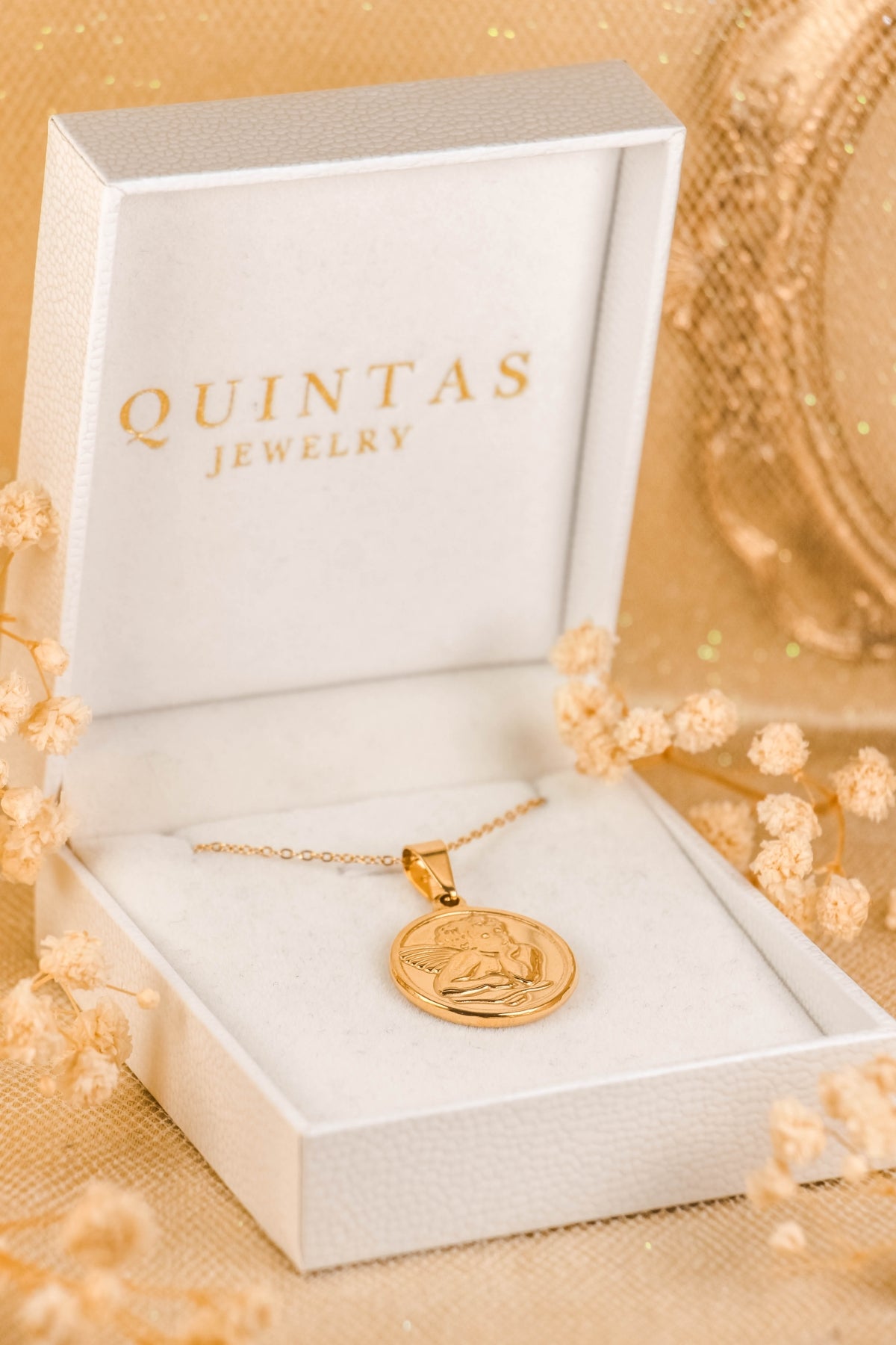 Guardian Angel Medallion Necklace