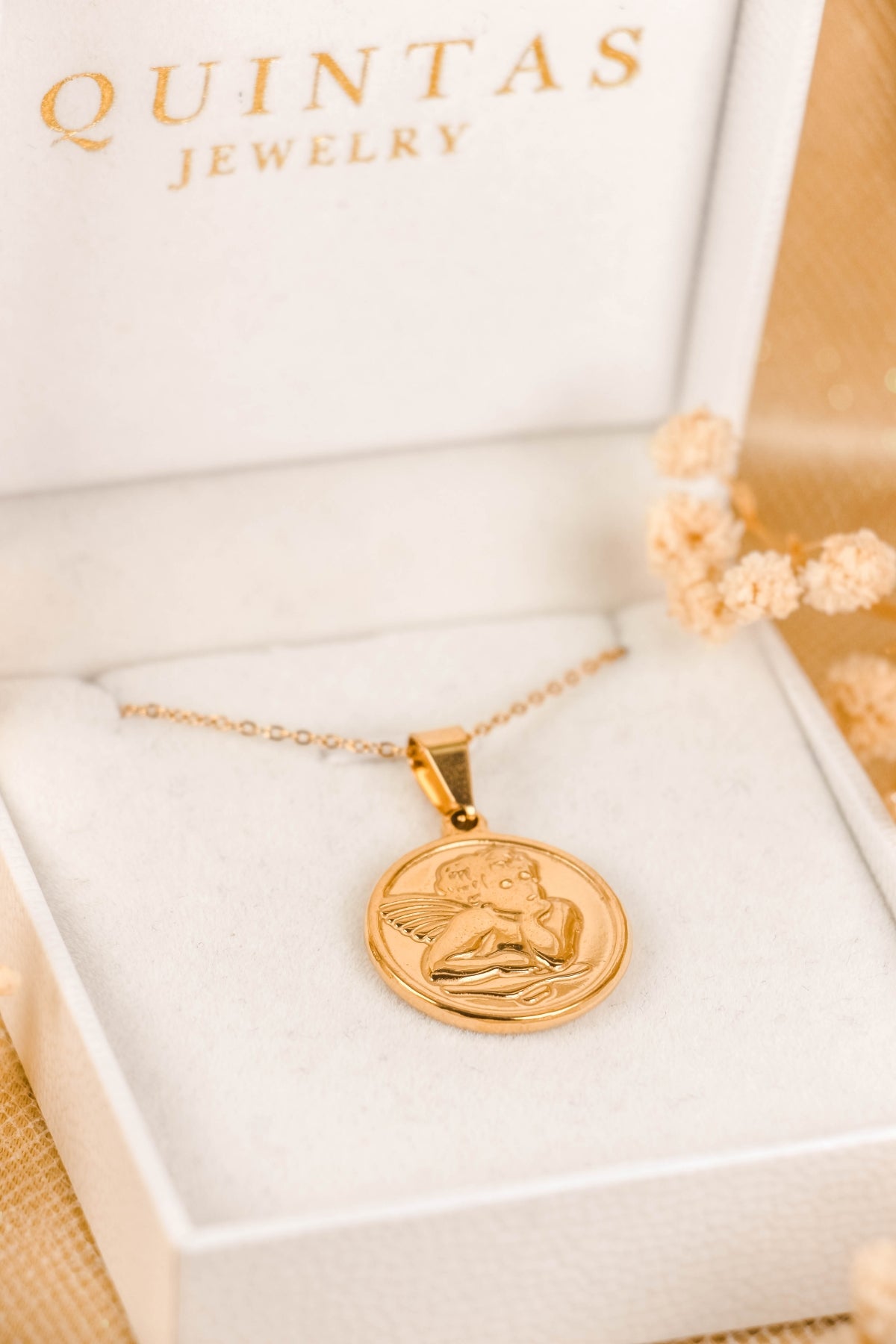 Guardian Angel Medallion Necklace