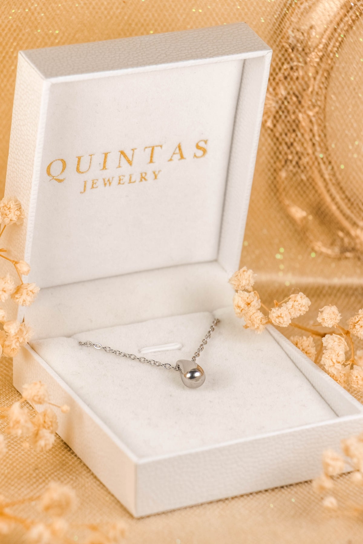 Silver Teardrop Necklace
