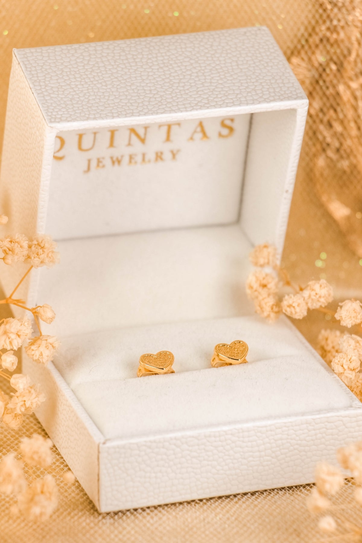 Carmina Heart Stud Earrings