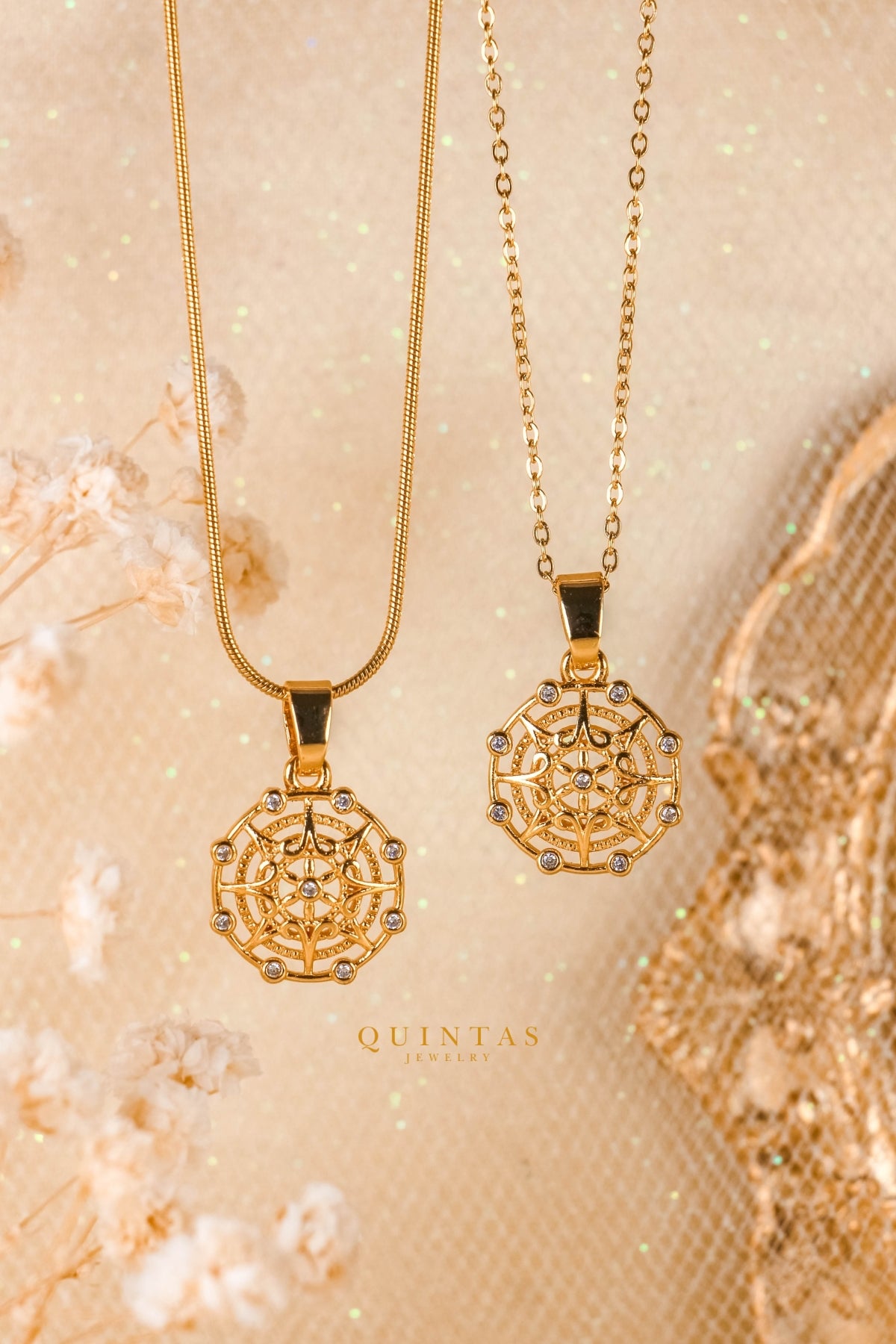 Amelia's Compass Necklace