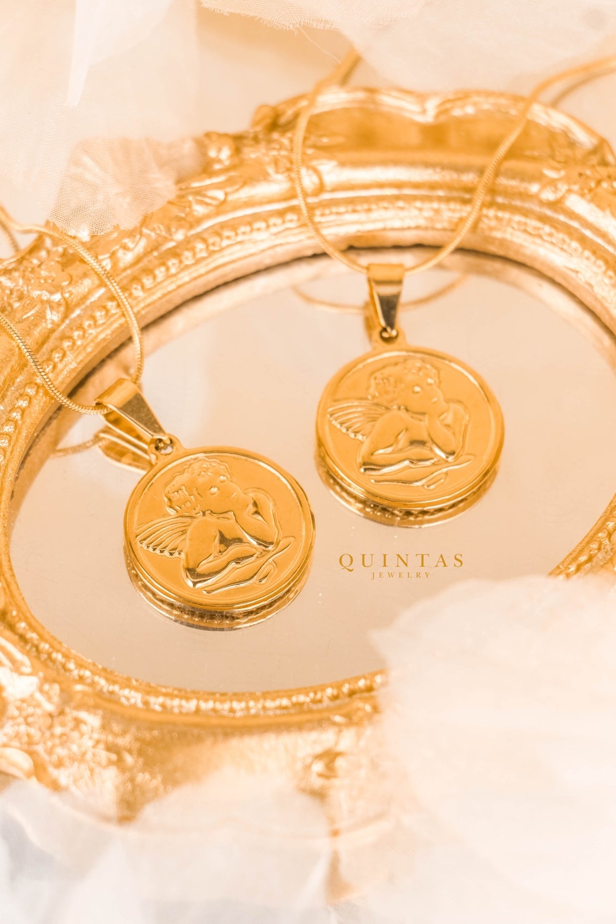 Guardian Angel Medallion Necklace