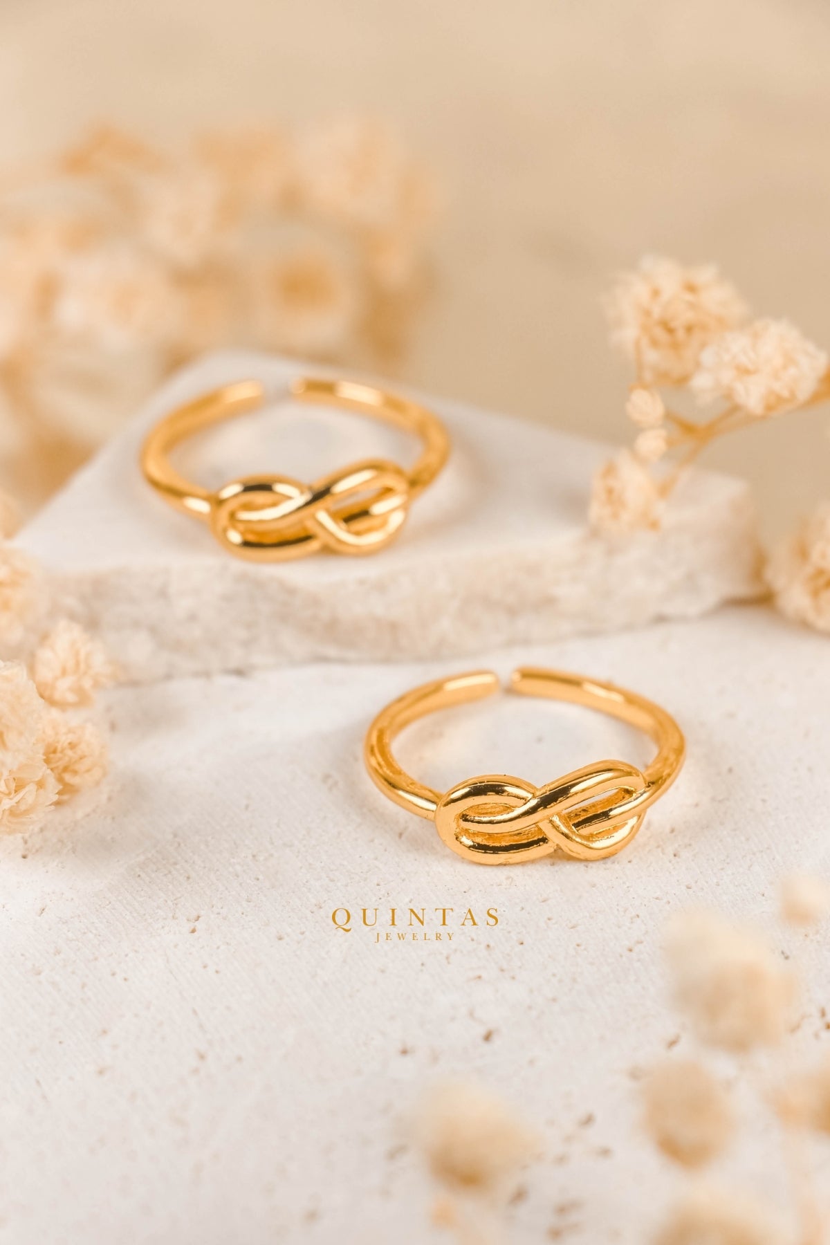 Infinity Gold Ring (Adjustable)