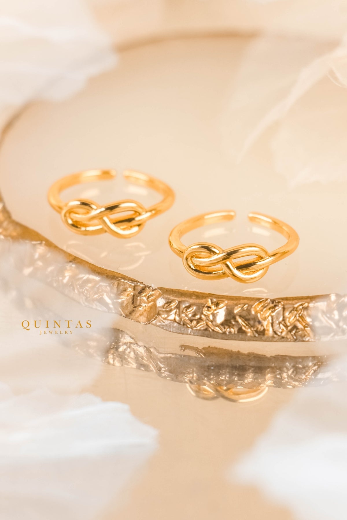 Infinity Gold Ring (Adjustable)