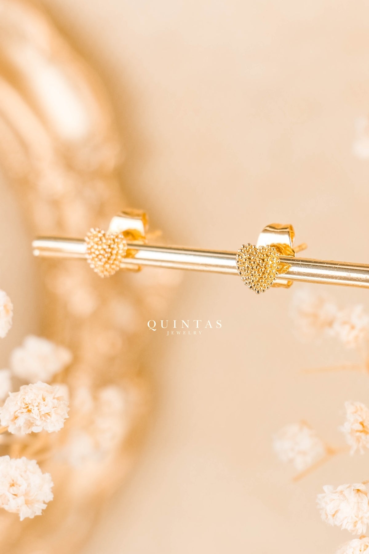 Amara Heart Stud Earrings