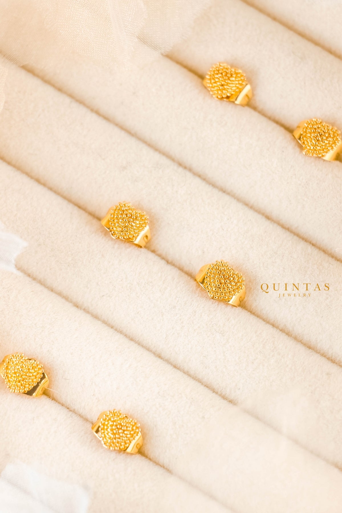 Amara Heart Stud Earrings