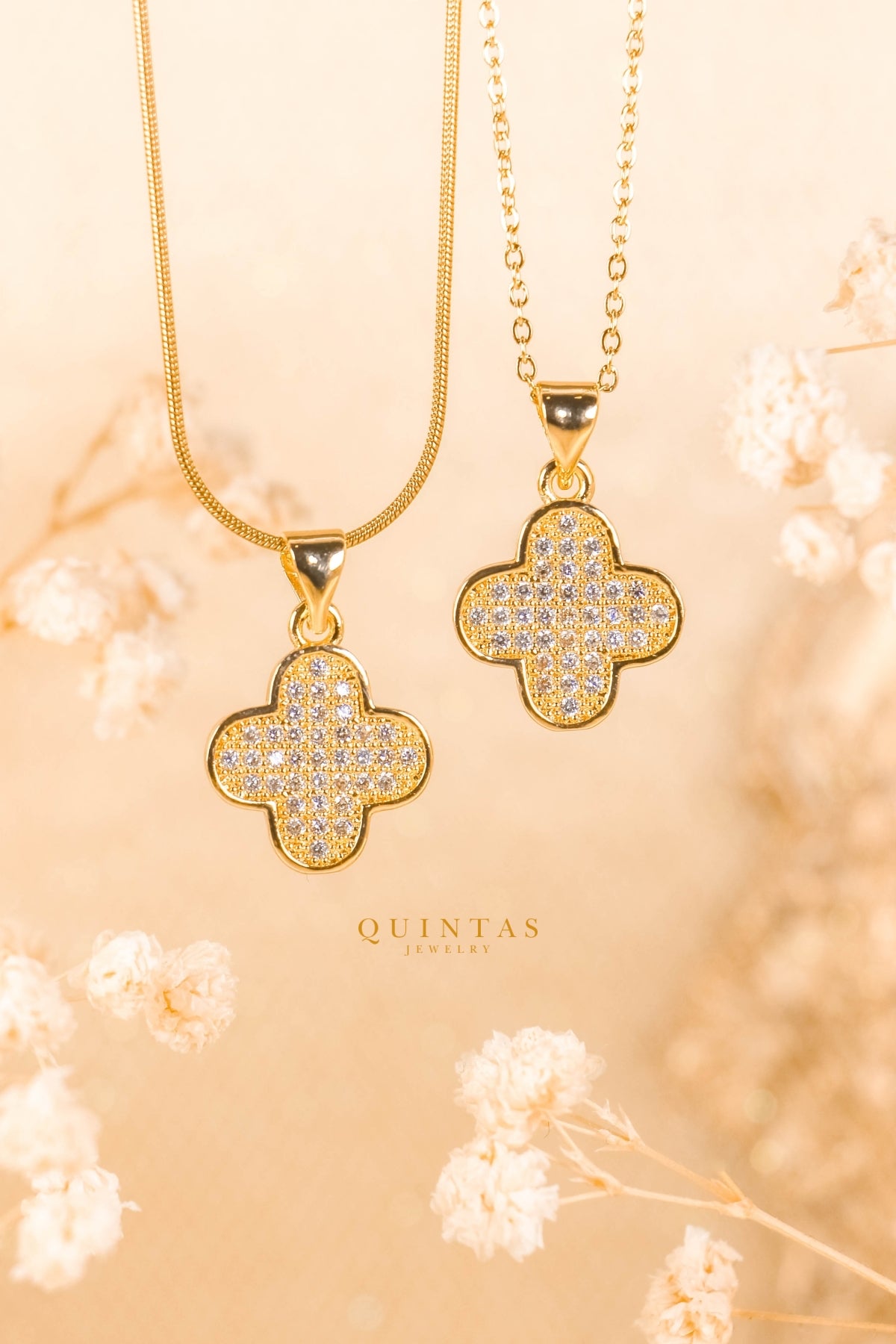 The Sparkling Four Leaf Clover Necklace