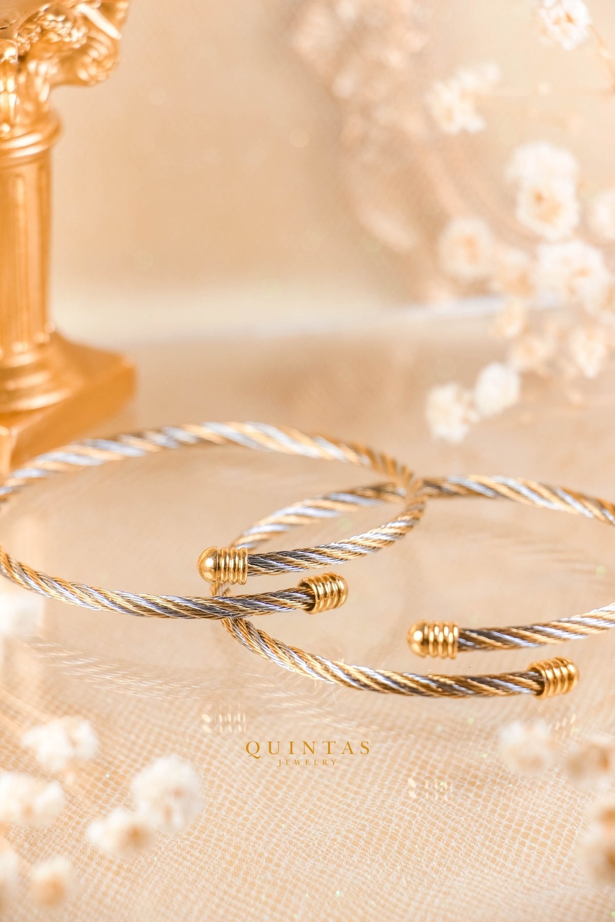 Maserati Celtic Bangle Bracelet (Gold and Silver)