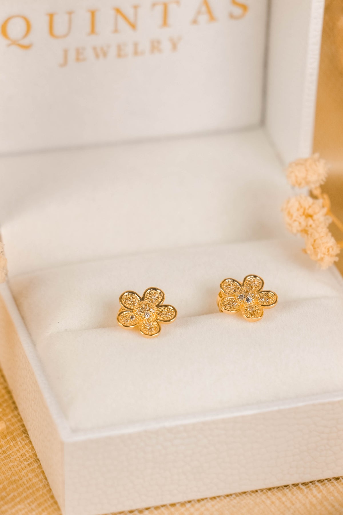 Camille Flower Bloom Stud Earrings