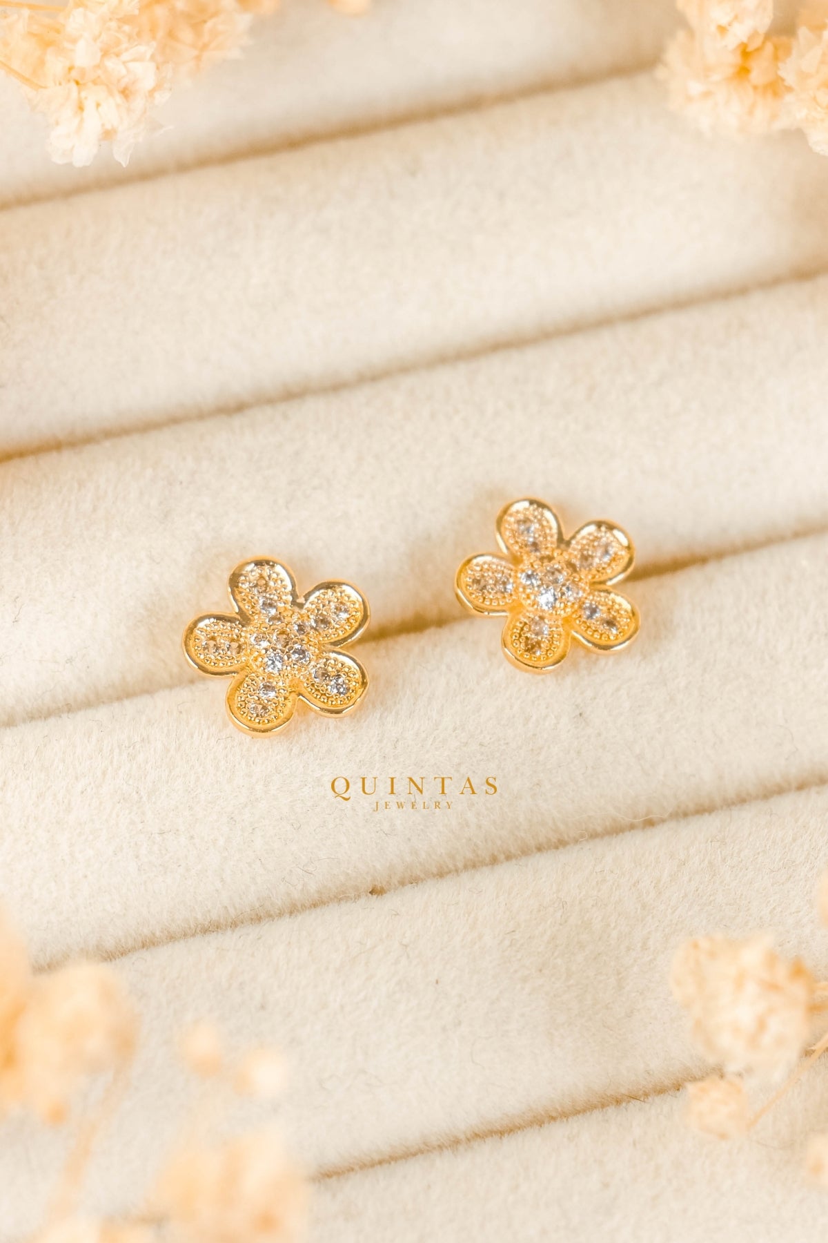 Camille Flower Bloom Stud Earrings