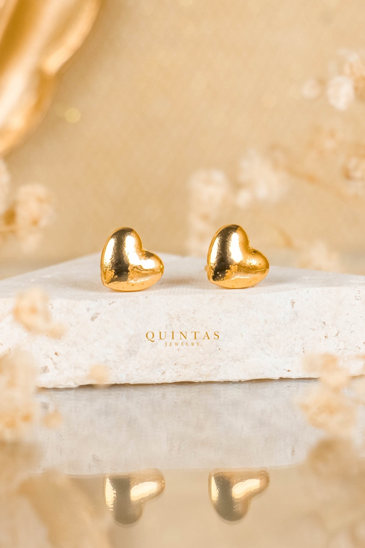 Classic Heart Stud Earrings