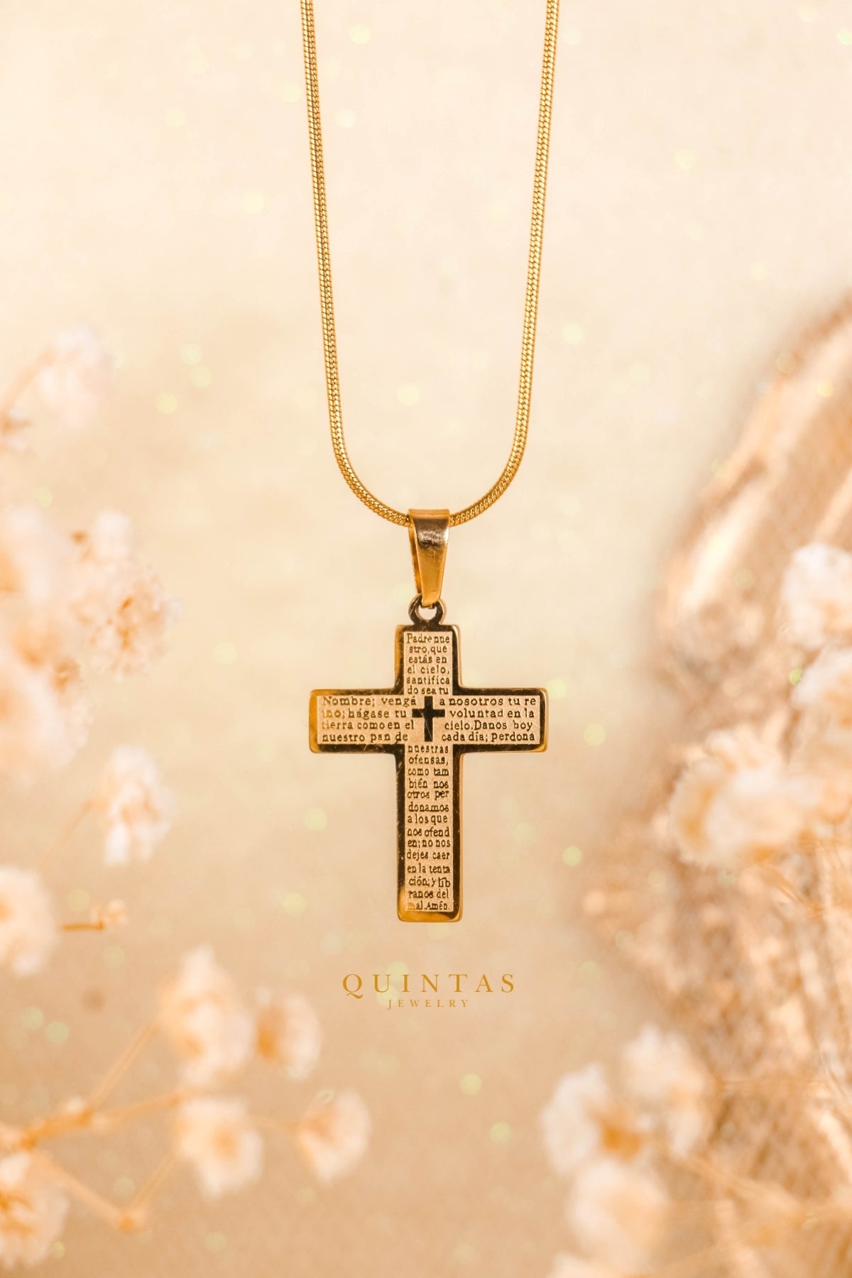 "Our Father" Cross Necklace