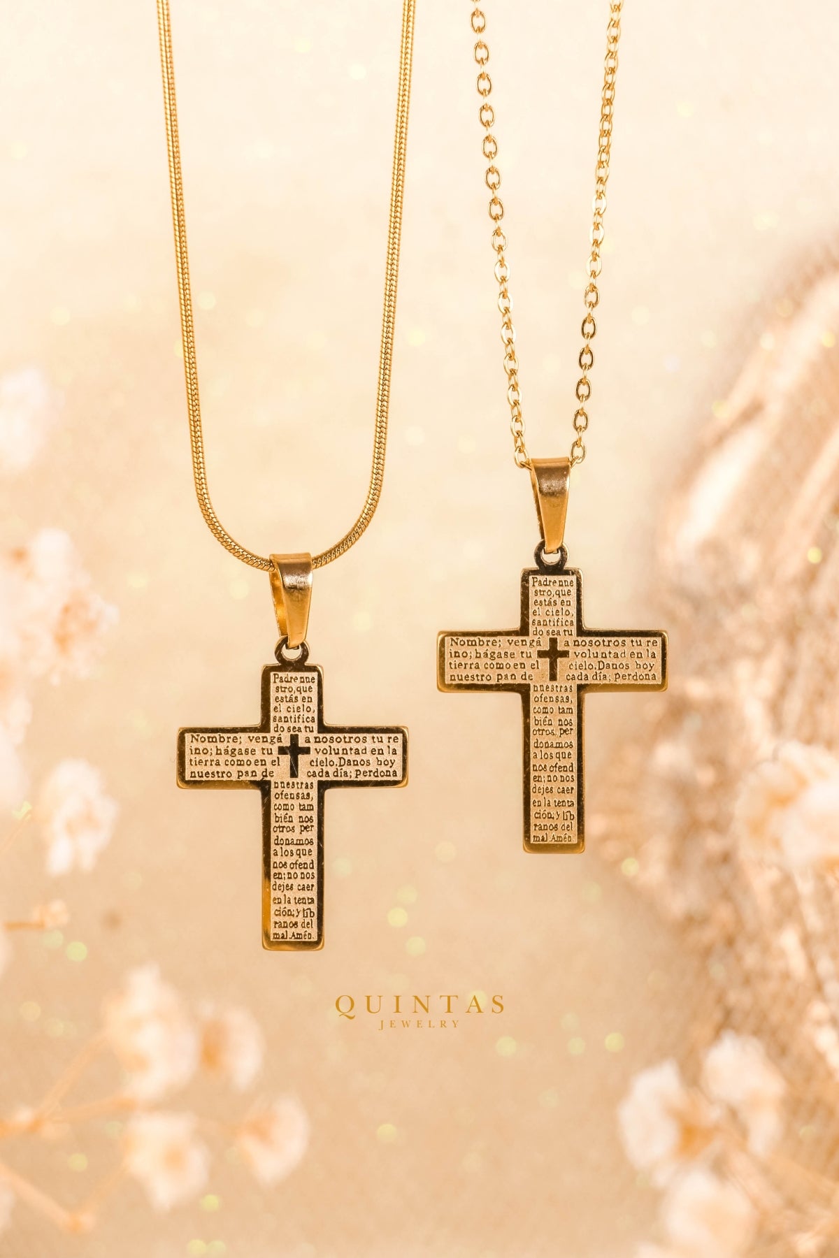 "Our Father" Cross Necklace