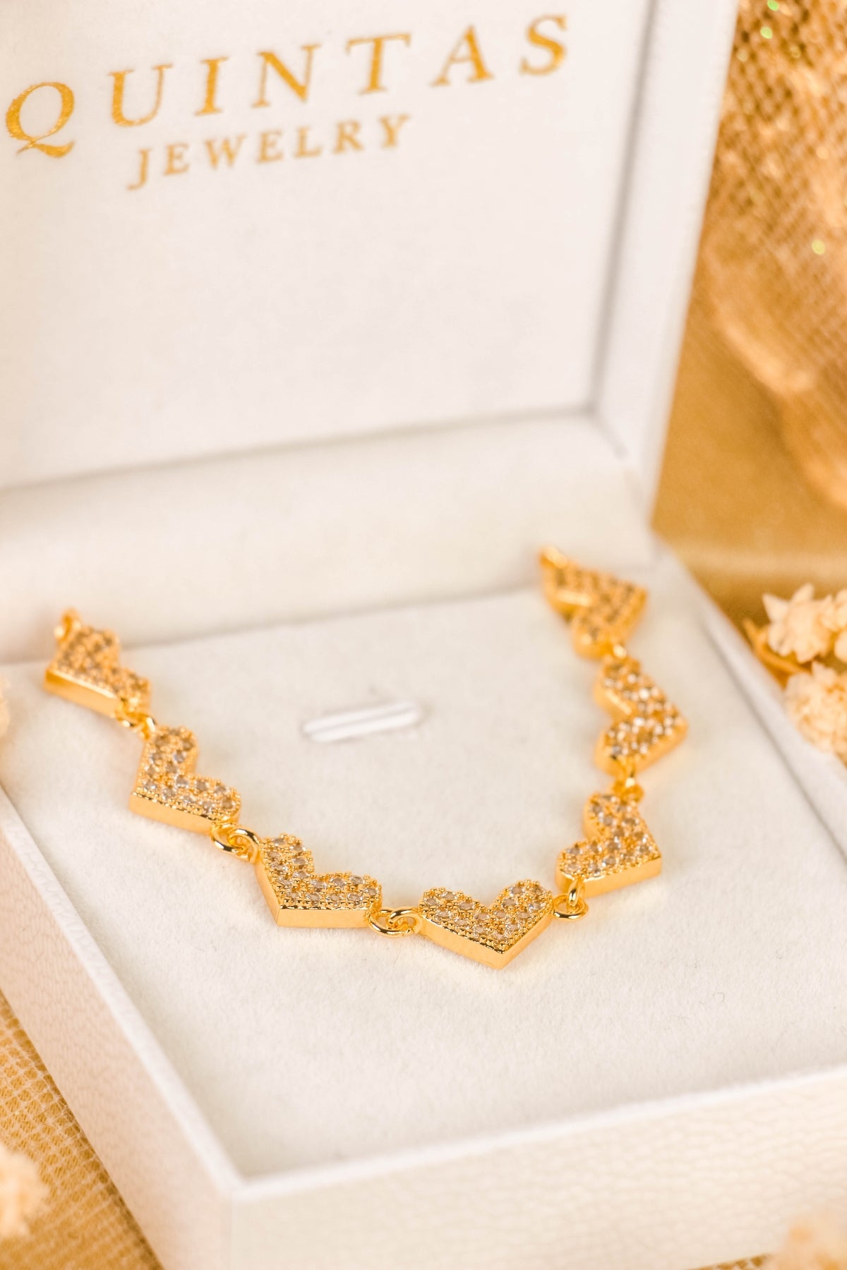 Novaria Hearts Charm Bracelet