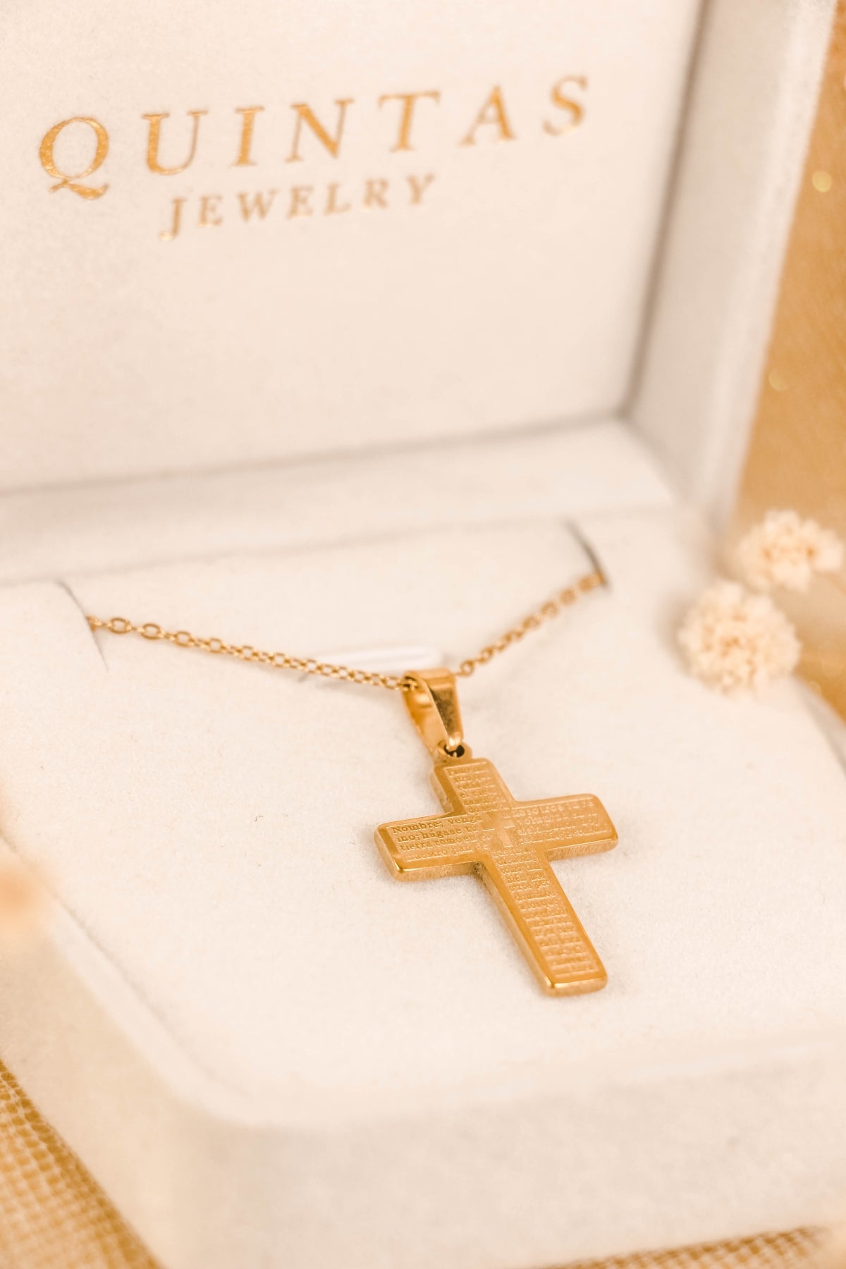 "Our Father" Cross Necklace