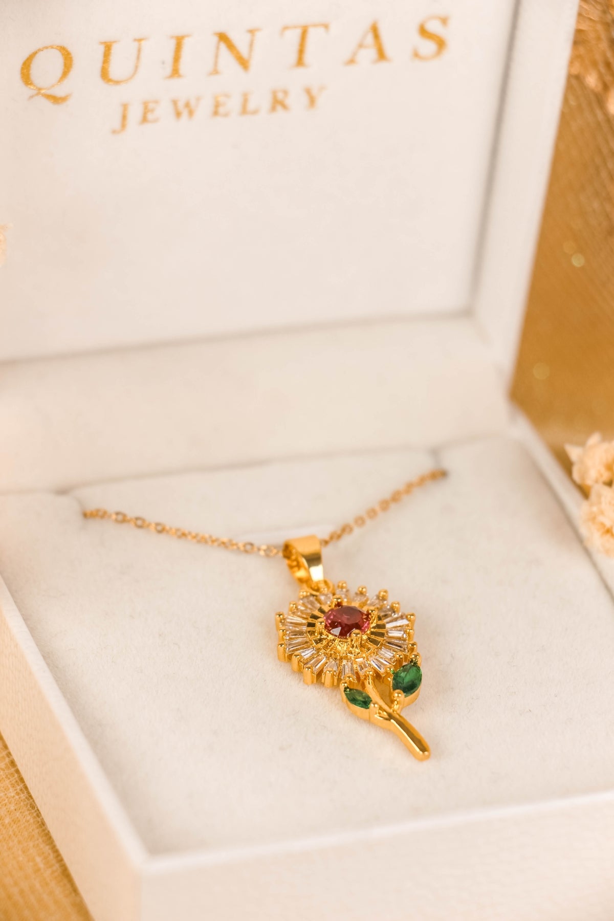Rosalia Flower Diamond Necklace