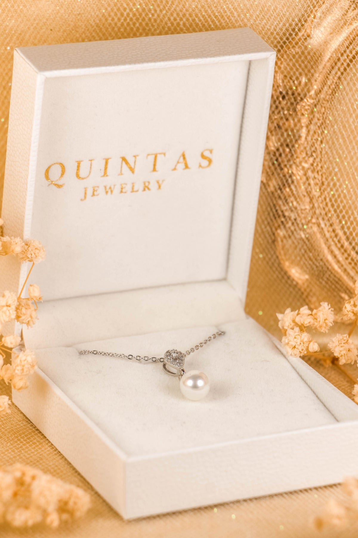 Althea Pearl Silver Necklace