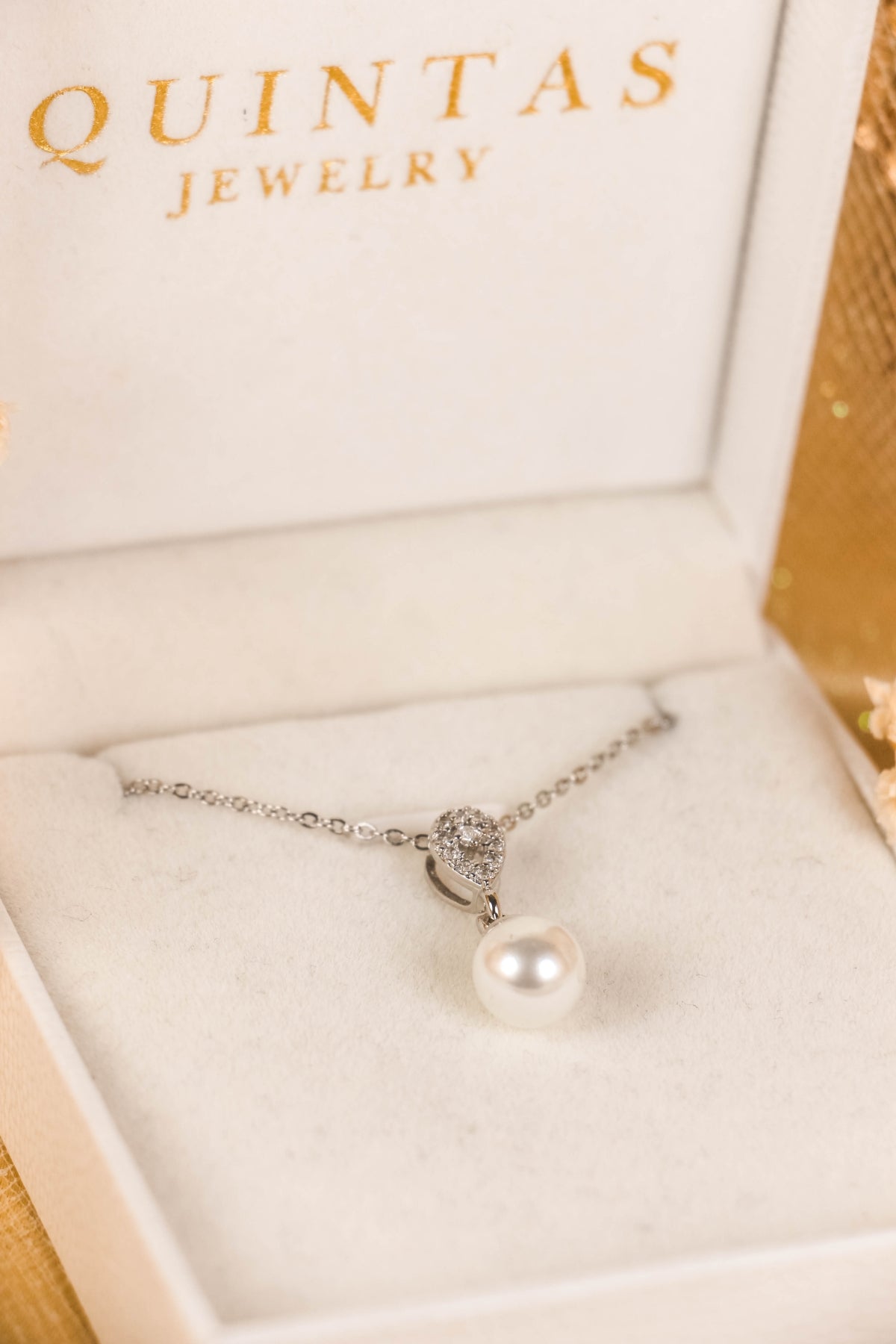 Althea Pearl Silver Necklace
