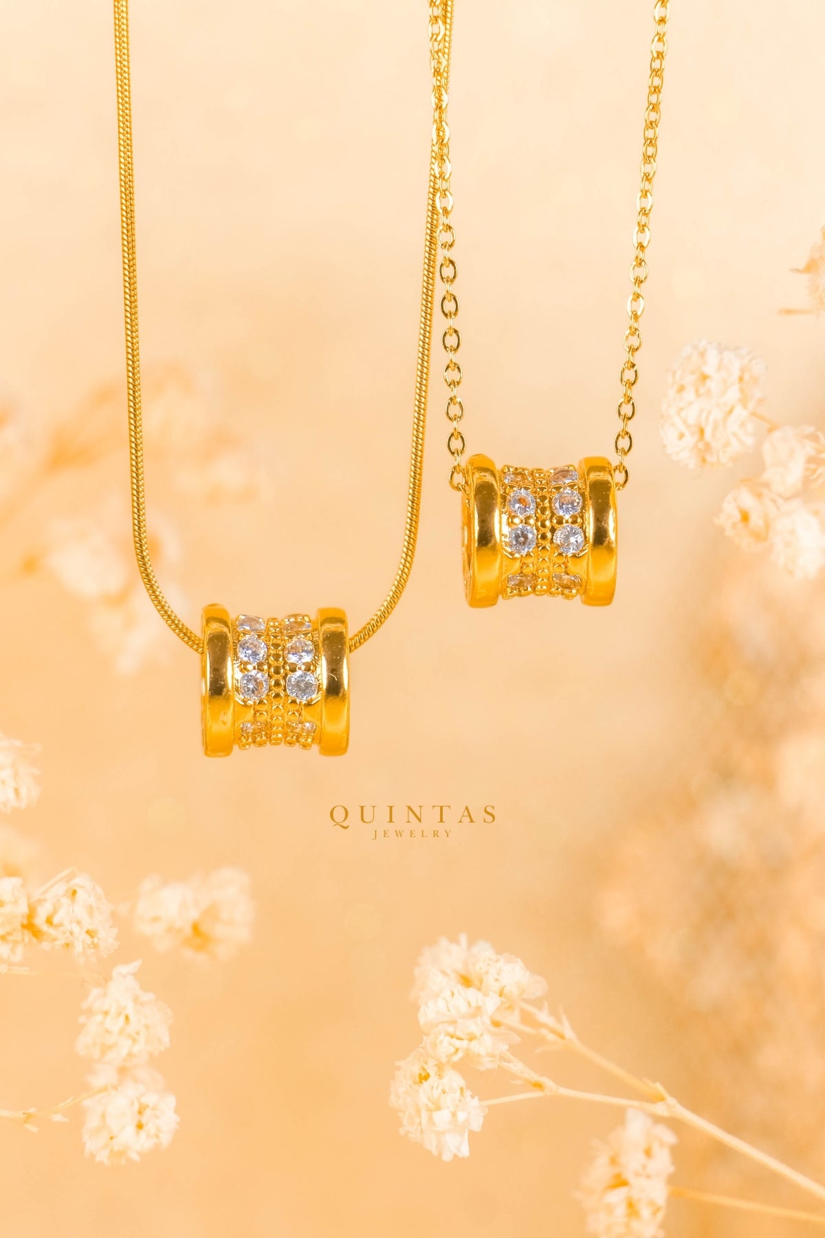 Elan Classic Barrel Necklace