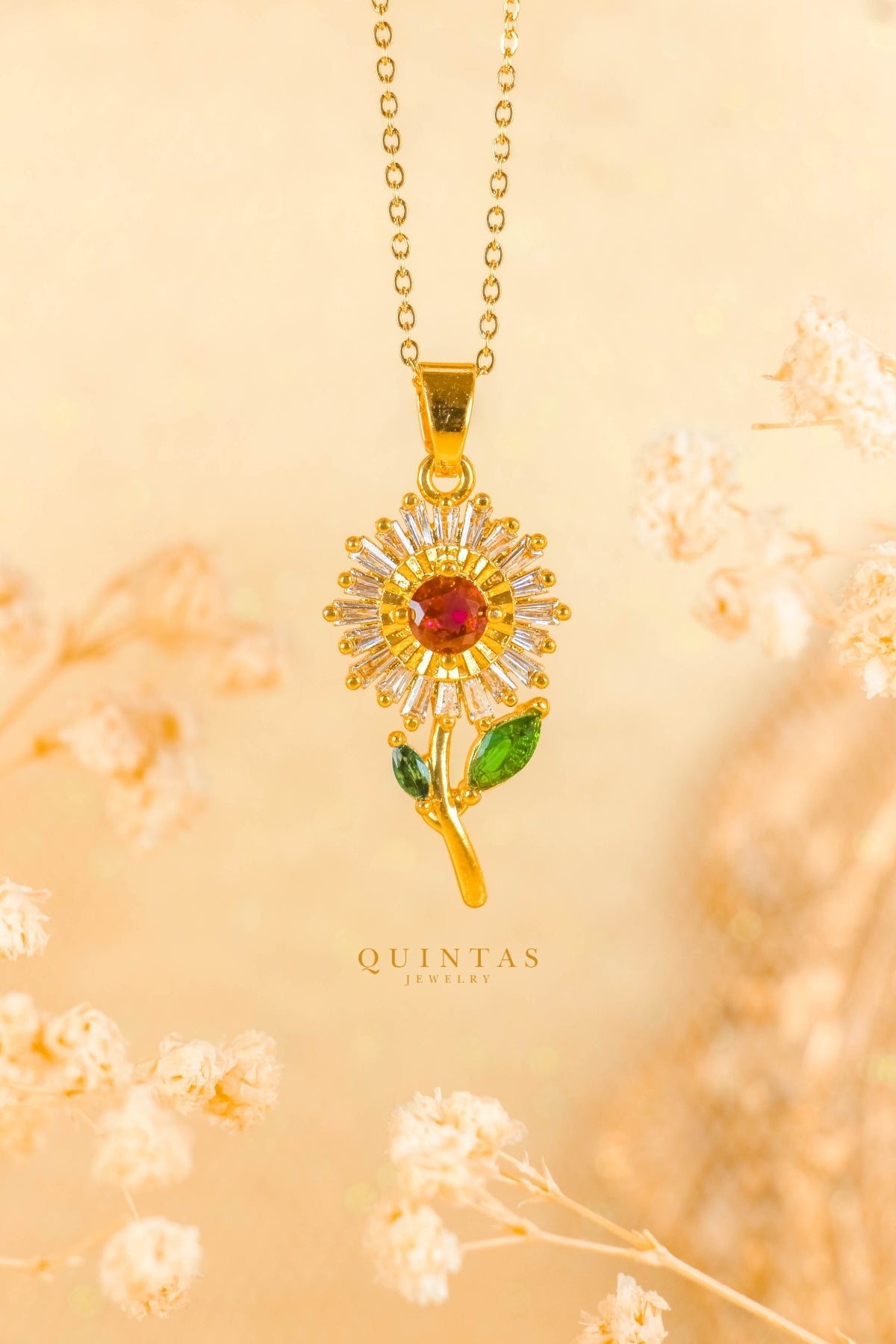 Rosalia Flower Diamond Necklace