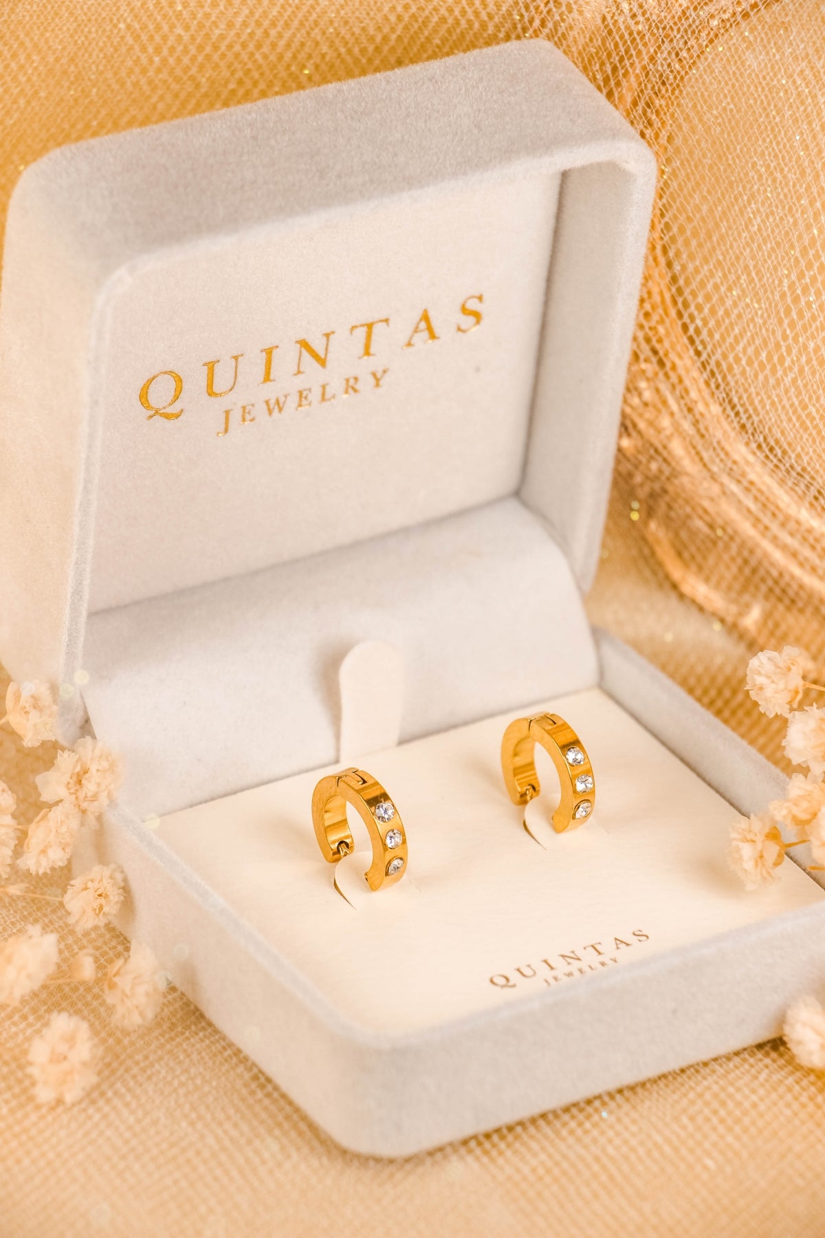 Adele Cubic Zirconia Hoop Earrings