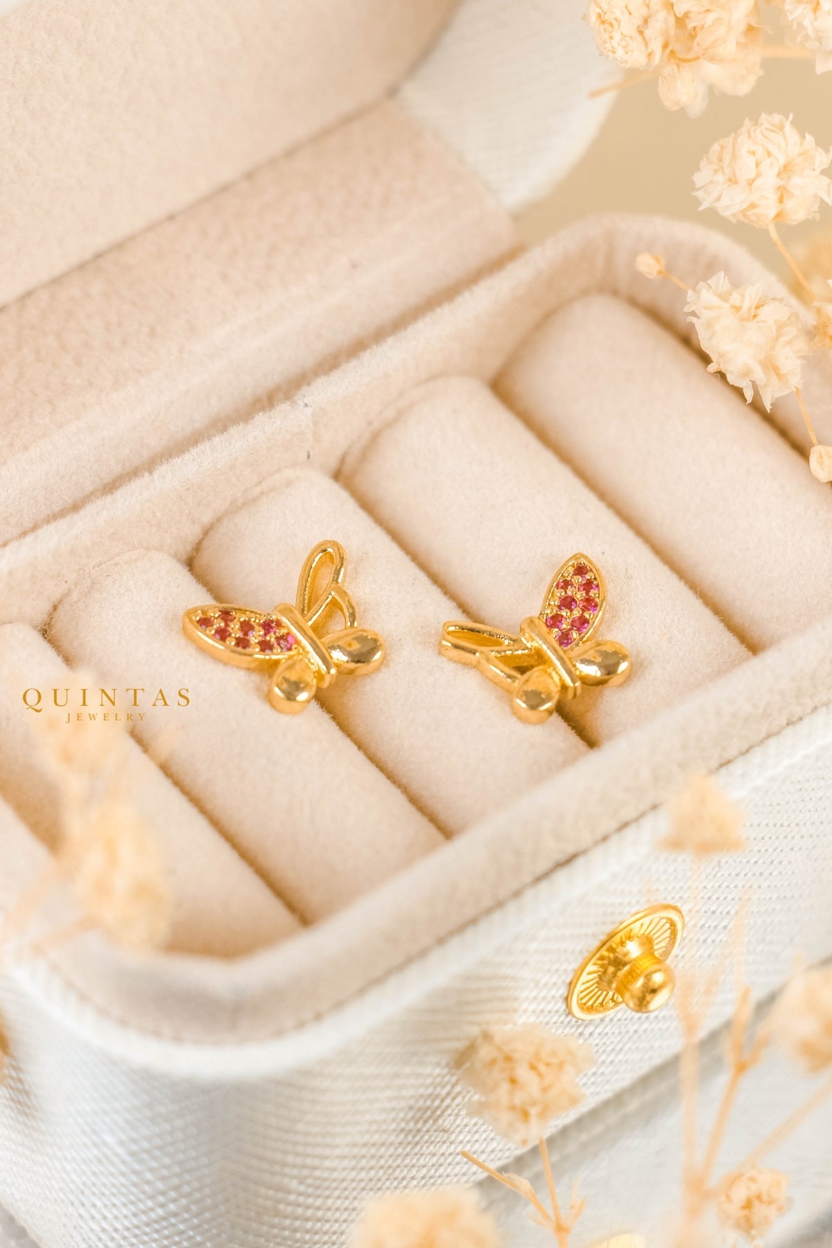Elaria Butterfly Stud Earrings