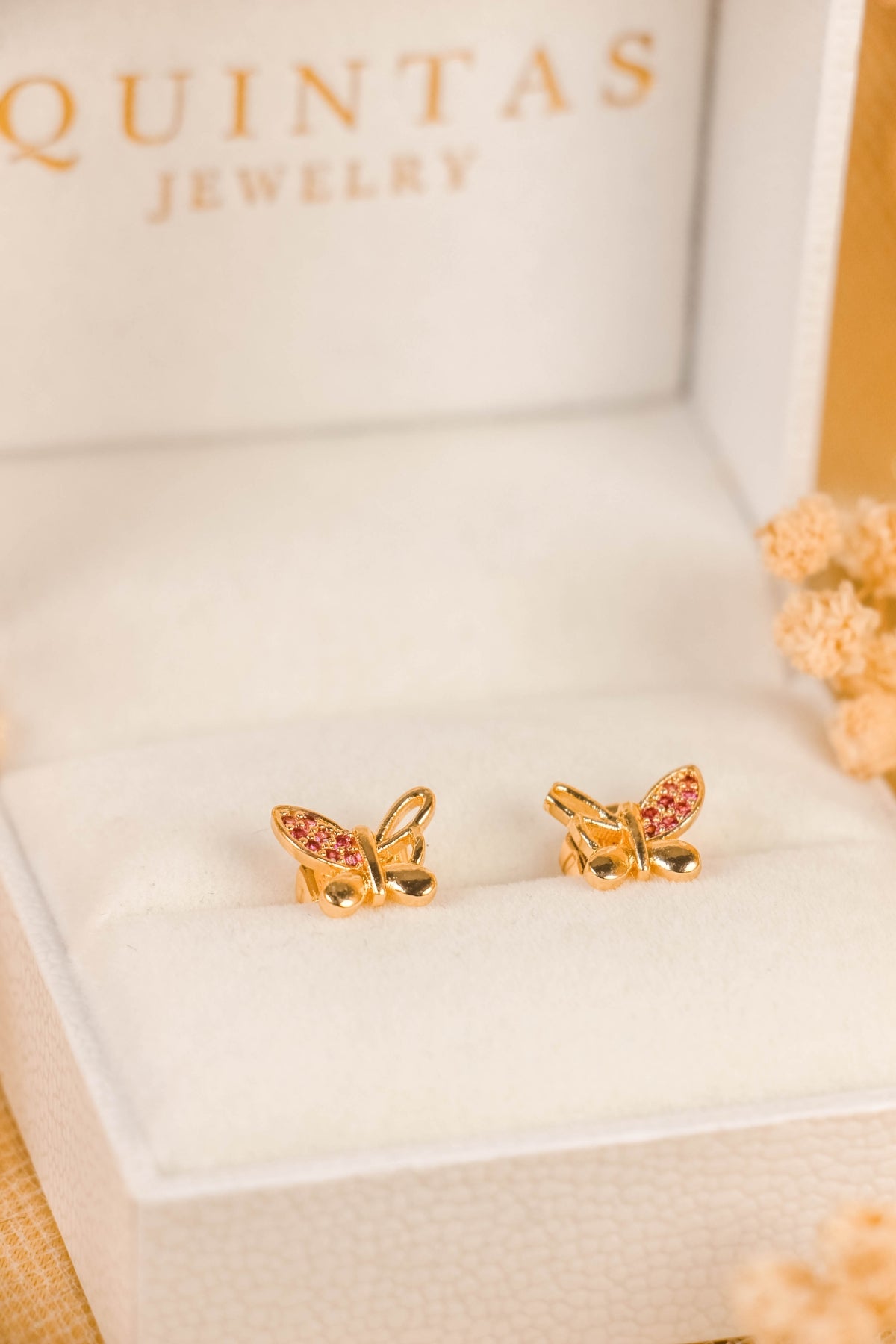 Elaria Butterfly Stud Earrings