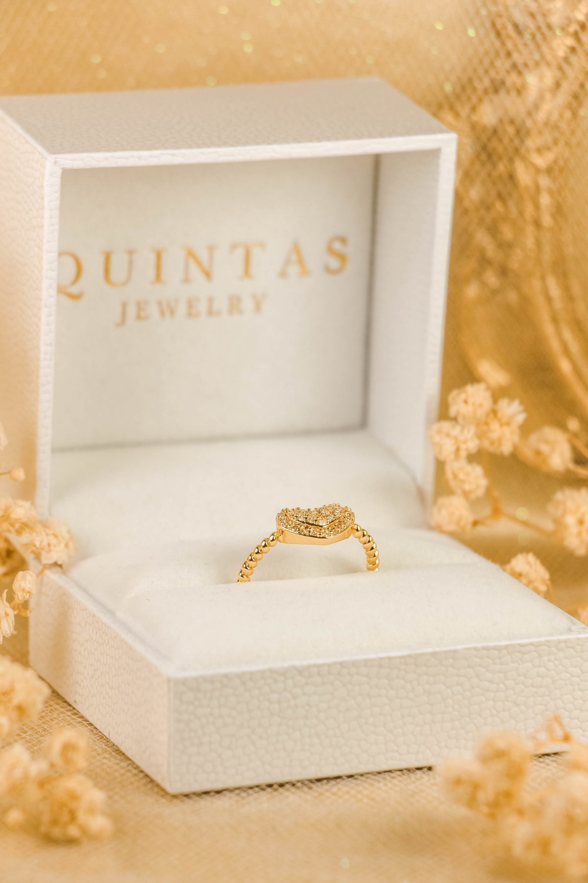Luisa Heart Ring (Adjustable)