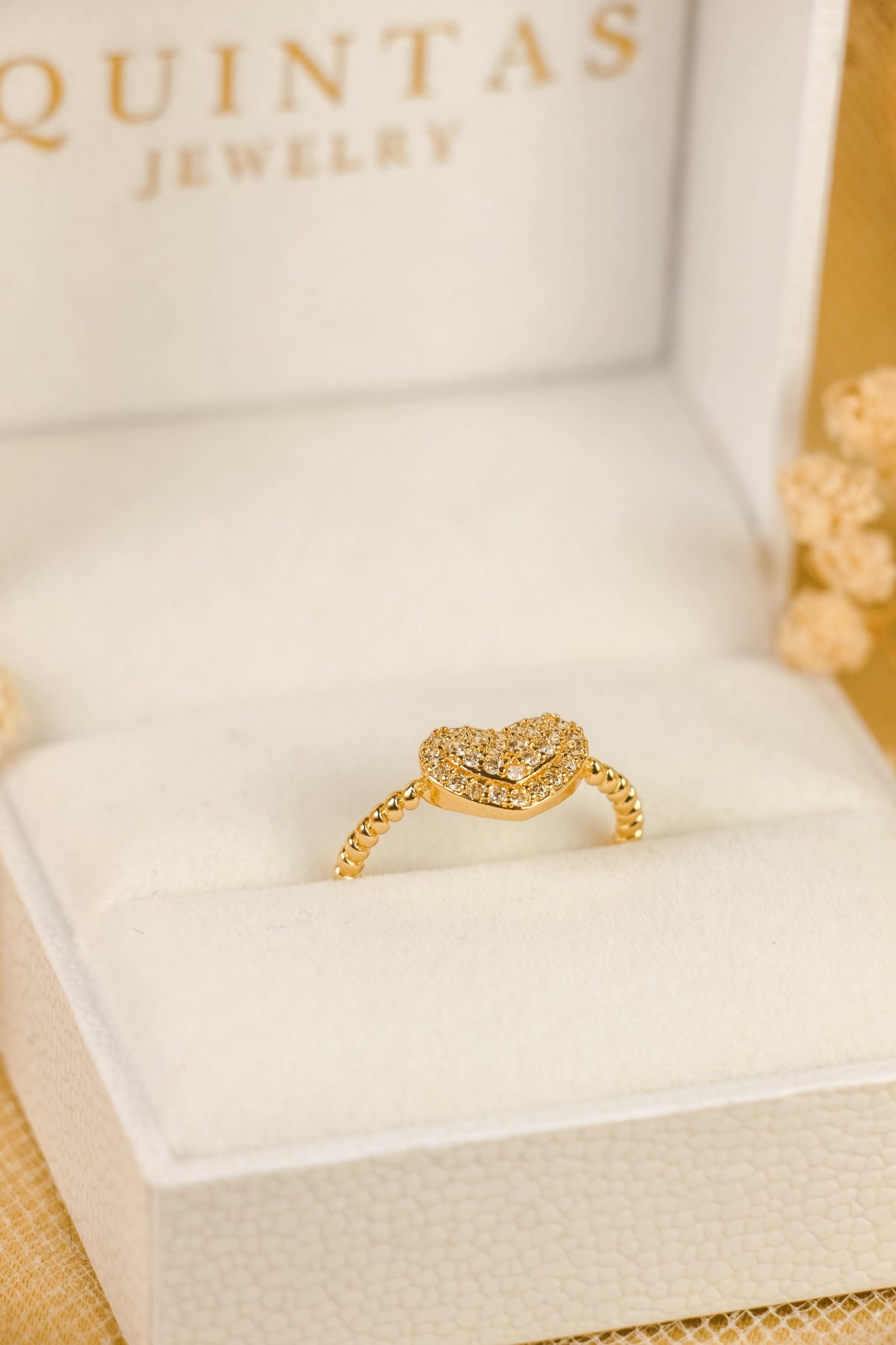Luisa Heart Ring (Adjustable)